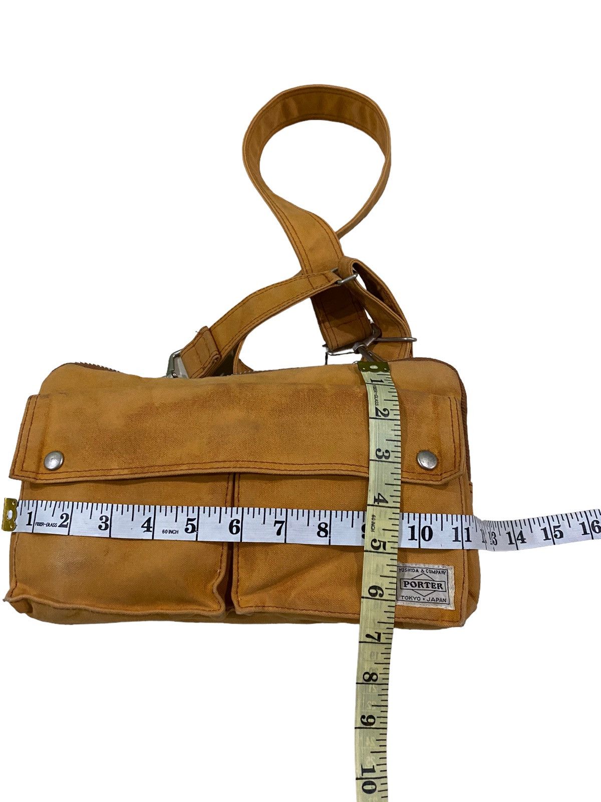 Japanese Brand × Porter Rare Porter Yoshida canvas sling bag Size ONE SIZE - 8 Thumbnail