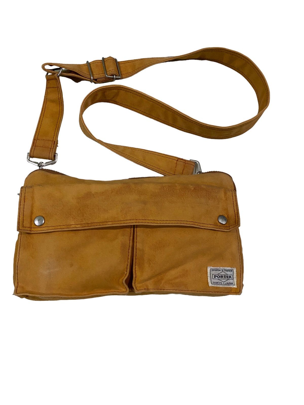 Japanese Brand × Porter Rare Porter Yoshida canvas sling bag Size ONE SIZE - 3 Thumbnail