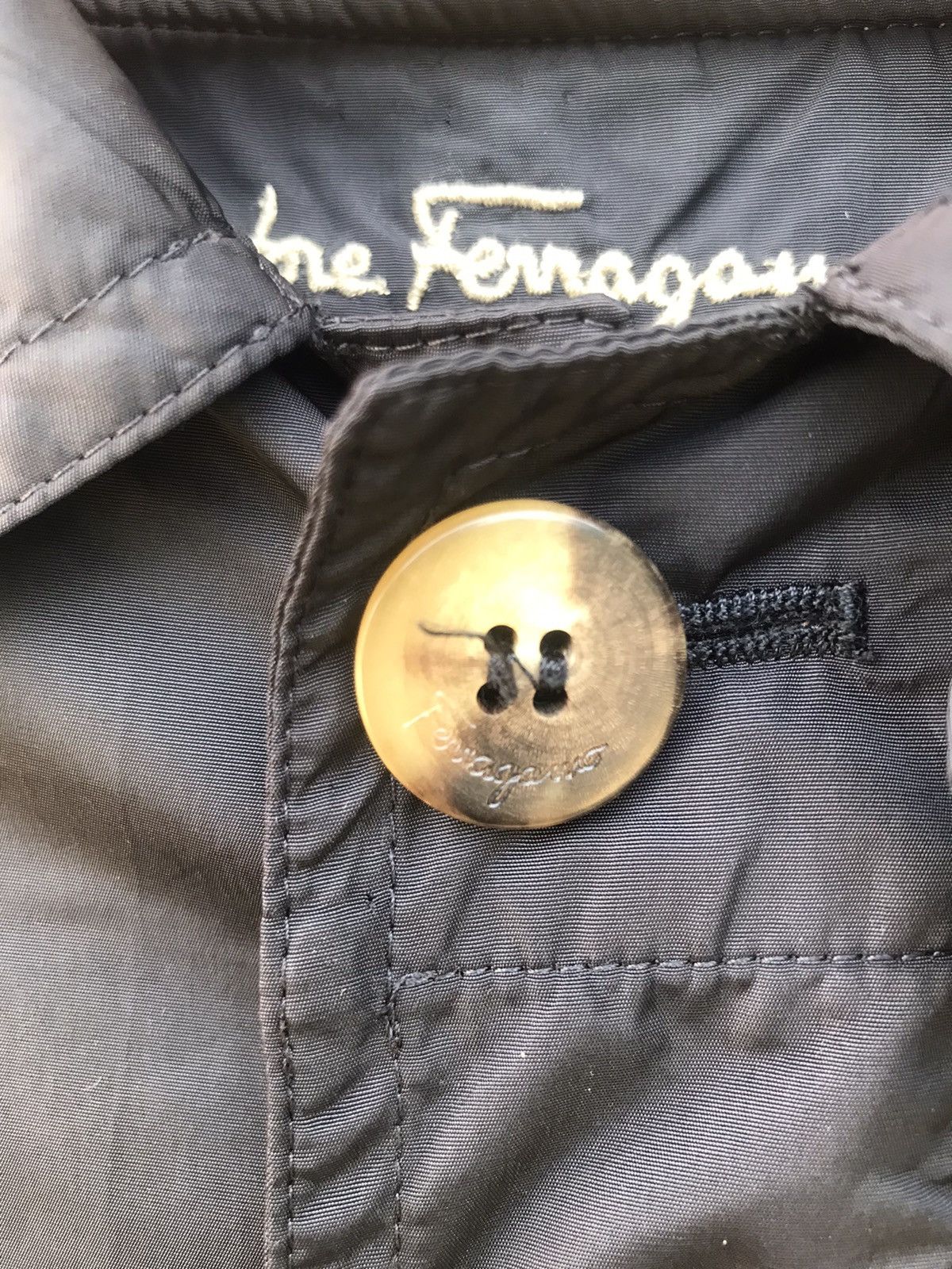 Designer × Salvatore Ferragamo Salvatore Ferragamo Long Jacket Made In Italy Size US L / EU 52-54 / 3 - 9 Thumbnail
