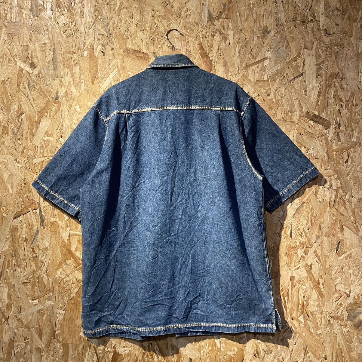 Cross Colours VERY RARE‼️Cross Colours HipHop Nation Denim Button Up Shirt Size US L / EU 52-54 / 3 - 2 Thumbnail
