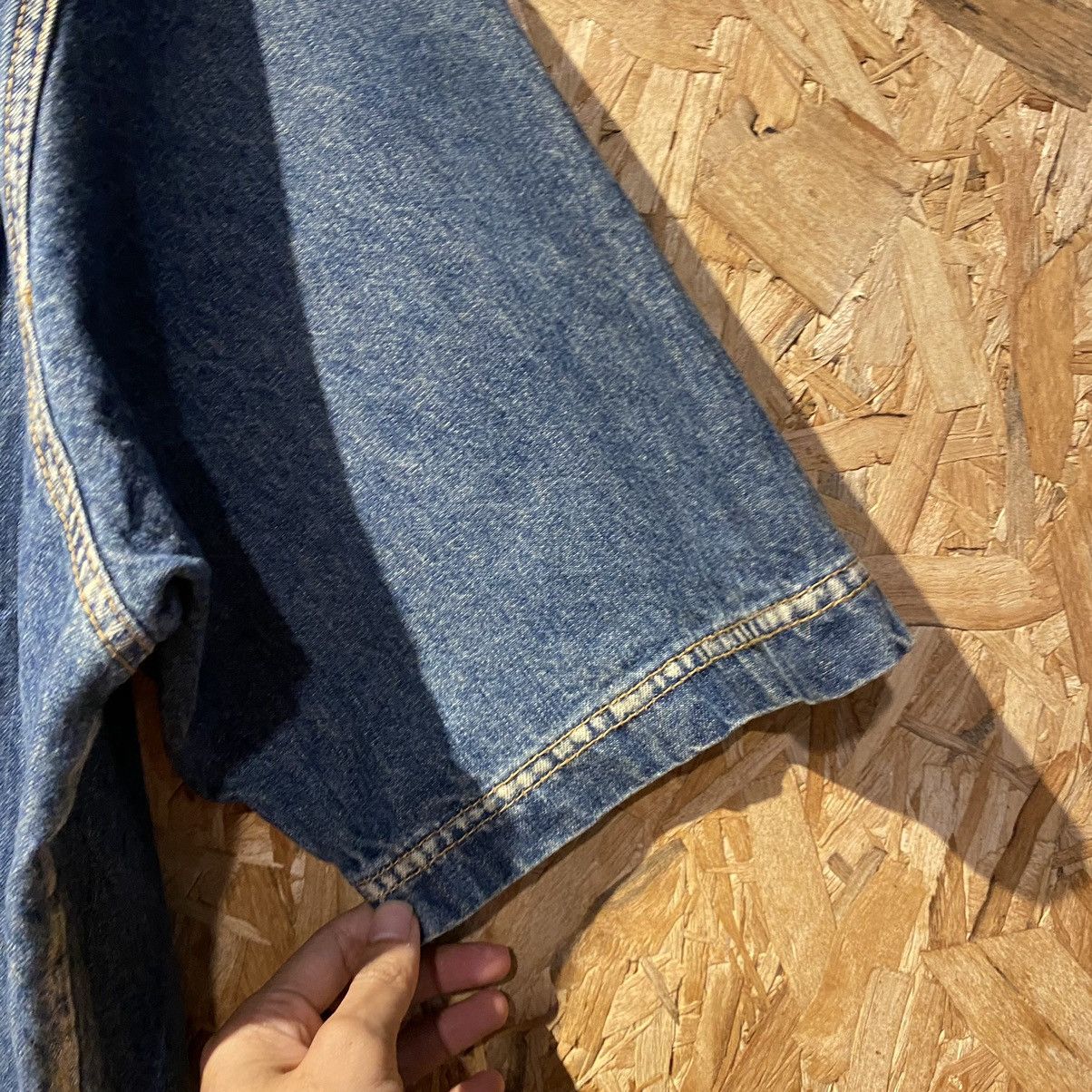 Cross Colours VERY RARE‼️Cross Colours HipHop Nation Denim Button Up Shirt Size US L / EU 52-54 / 3 - 5 Thumbnail