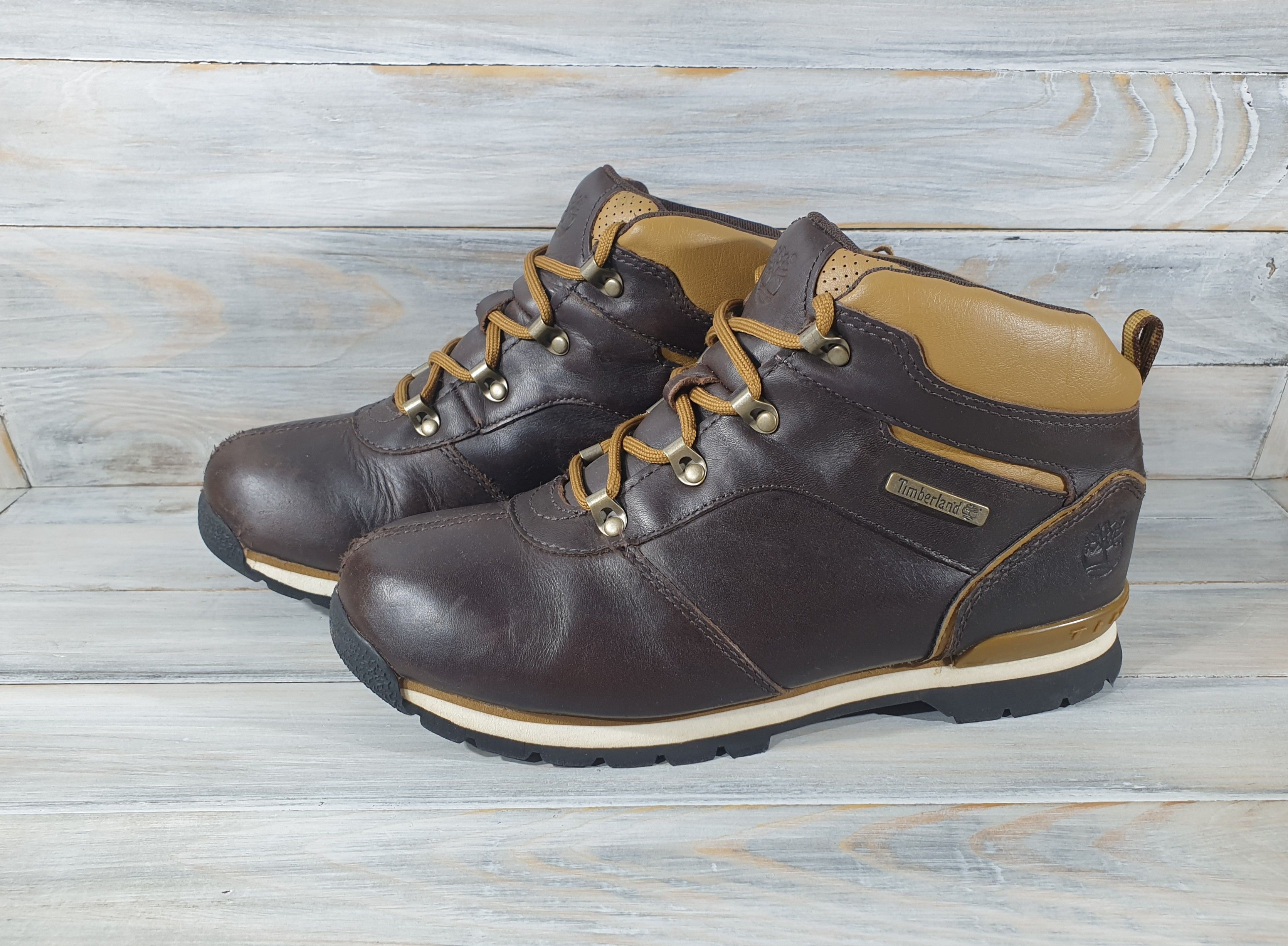 Leather TIMBERLAND SPLITROCK 2 Boys Leather Boots Winter CasualShoes Size US 5.5 / EU 38 - 5 Thumbnail
