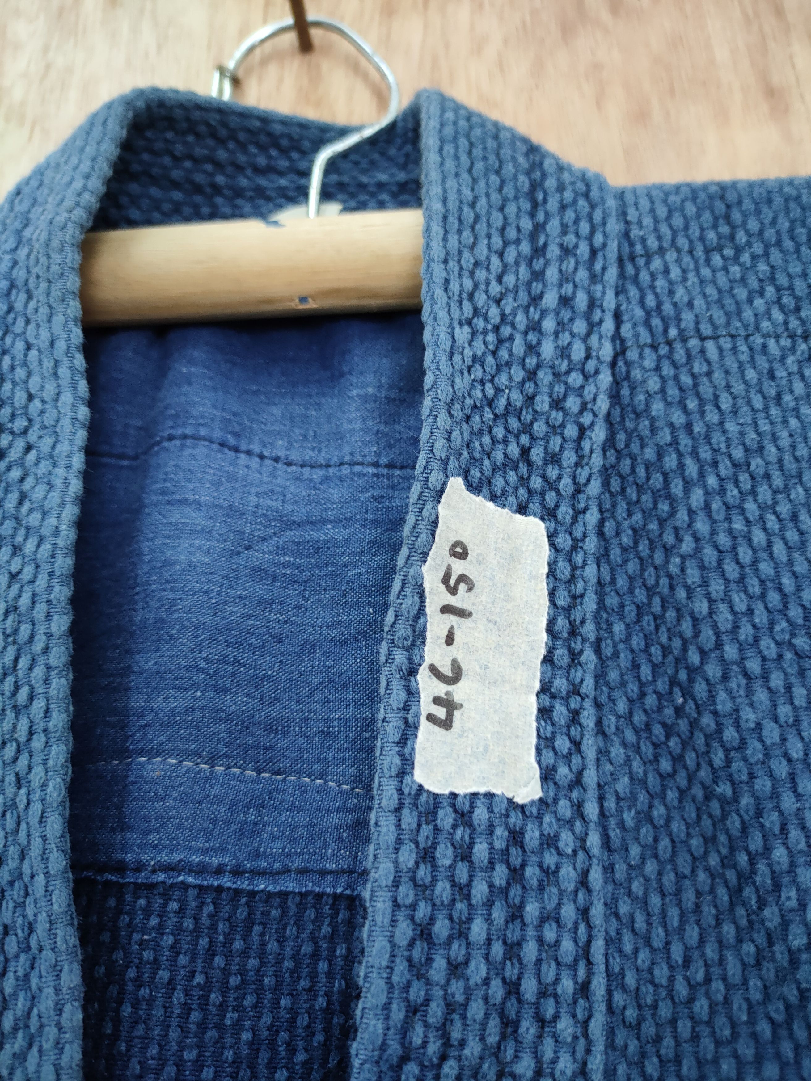 Indigo Japan kimono indigo skull cardigan denim vintage #46-150 Size US M / EU 48-50 / 2 - 9 Thumbnail