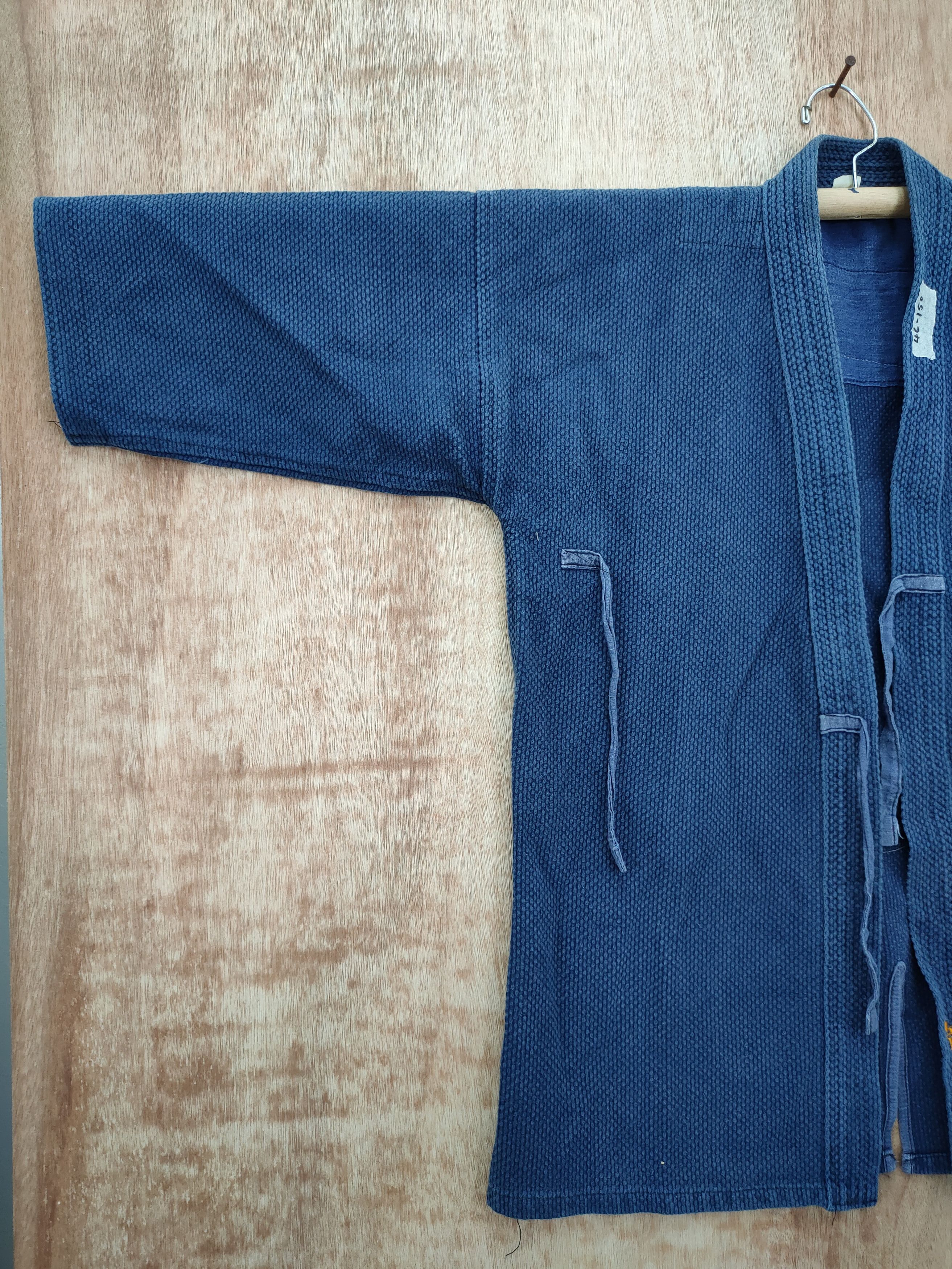 Indigo Japan kimono indigo skull cardigan denim vintage #46-150 Size US M / EU 48-50 / 2 - 6 Thumbnail