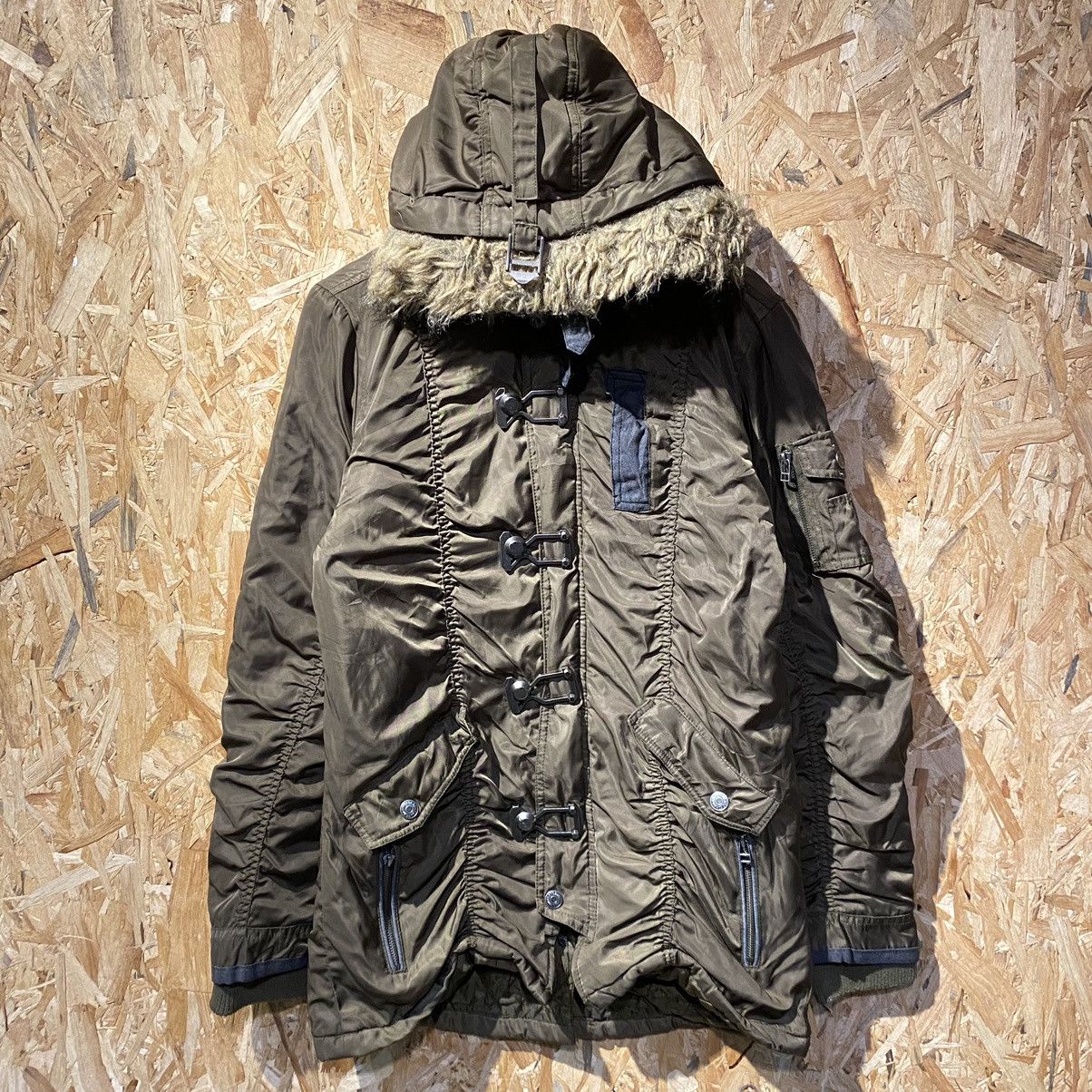 In The Attic × Japanese Brand RARE‼️In The Attic Homme Parka Fur Hoodie Jackets Size L / US 10 / IT 46 - 1 Thumbnail
