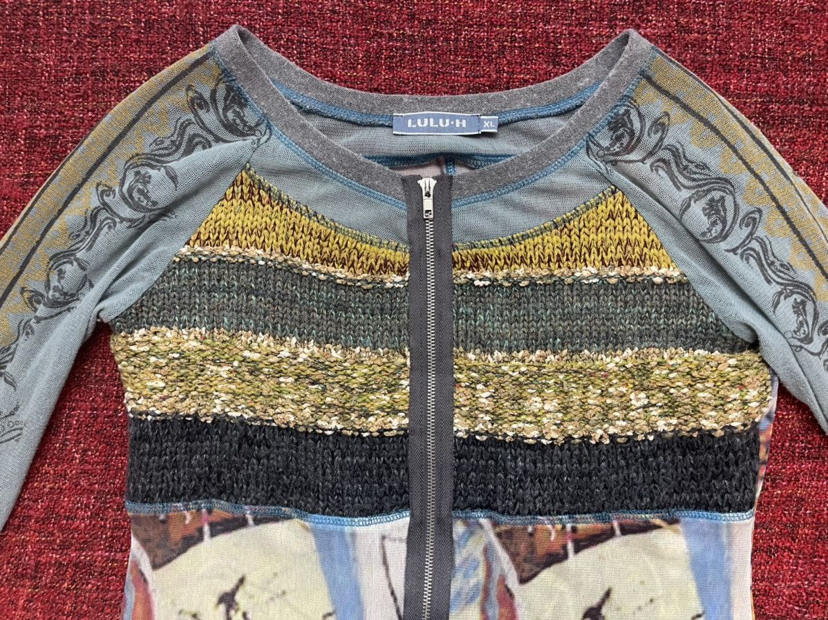 Designer × Vintage Vintage 90s JPG style mesh blouse by Lulu-H Size XL / US 12-14 / IT 48-50 - 3 Thumbnail
