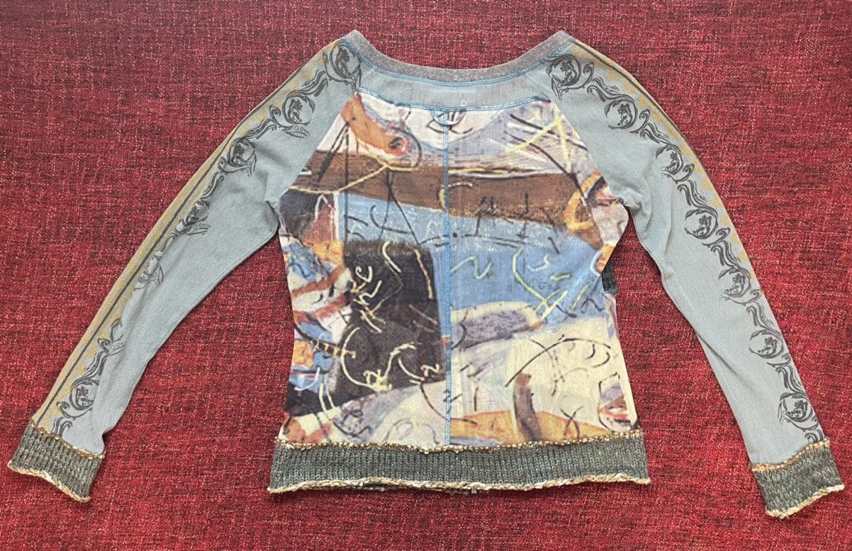 Designer × Vintage Vintage 90s JPG style mesh blouse by Lulu-H Size XL / US 12-14 / IT 48-50 - 6 Thumbnail