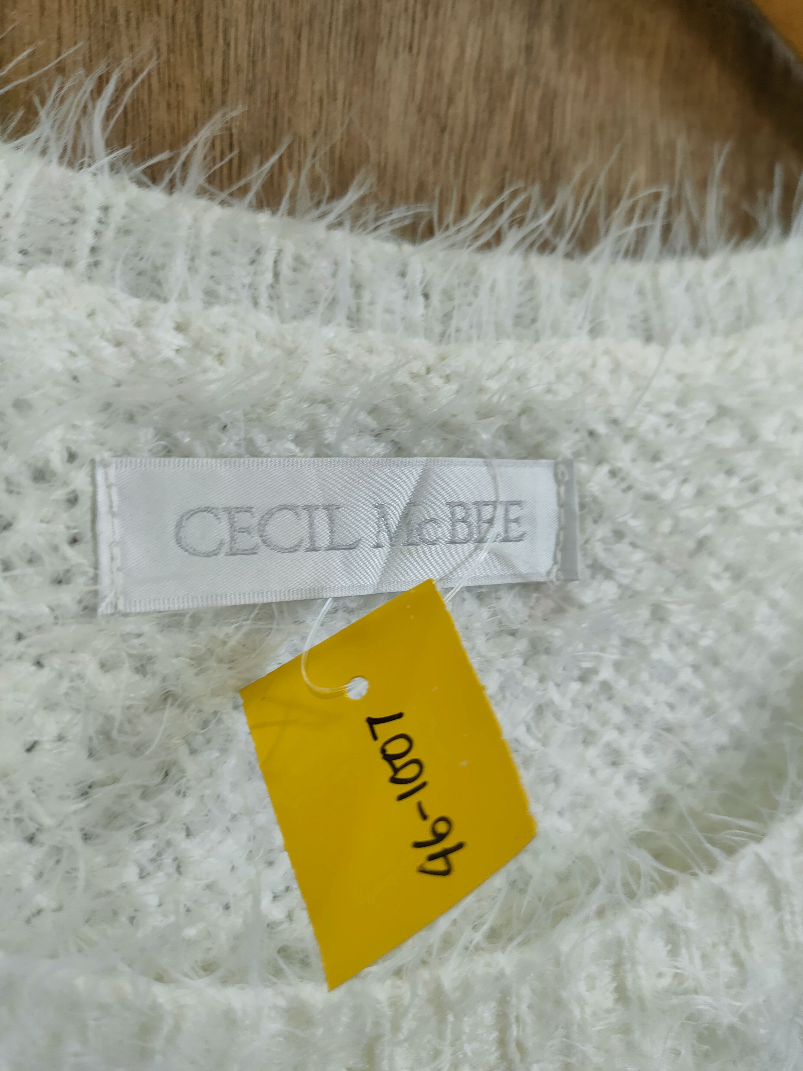 Vintage D Cecil Mc Bee mohair shag shaggy fur knitwear #46-1007 Size US M / EU 48-50 / 2 - 4 Thumbnail