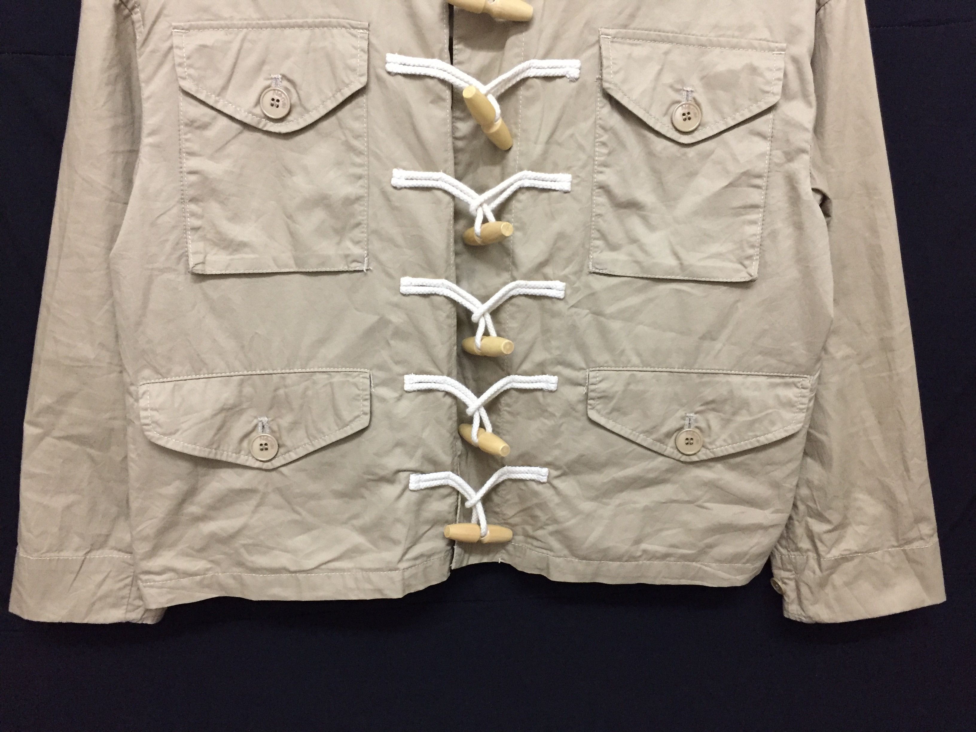 Issey Miyake × Ne-Net × Tsumori Chisato Knot Button Crop Parka Jacket Size S / US 4 / IT 40 - 4 Thumbnail