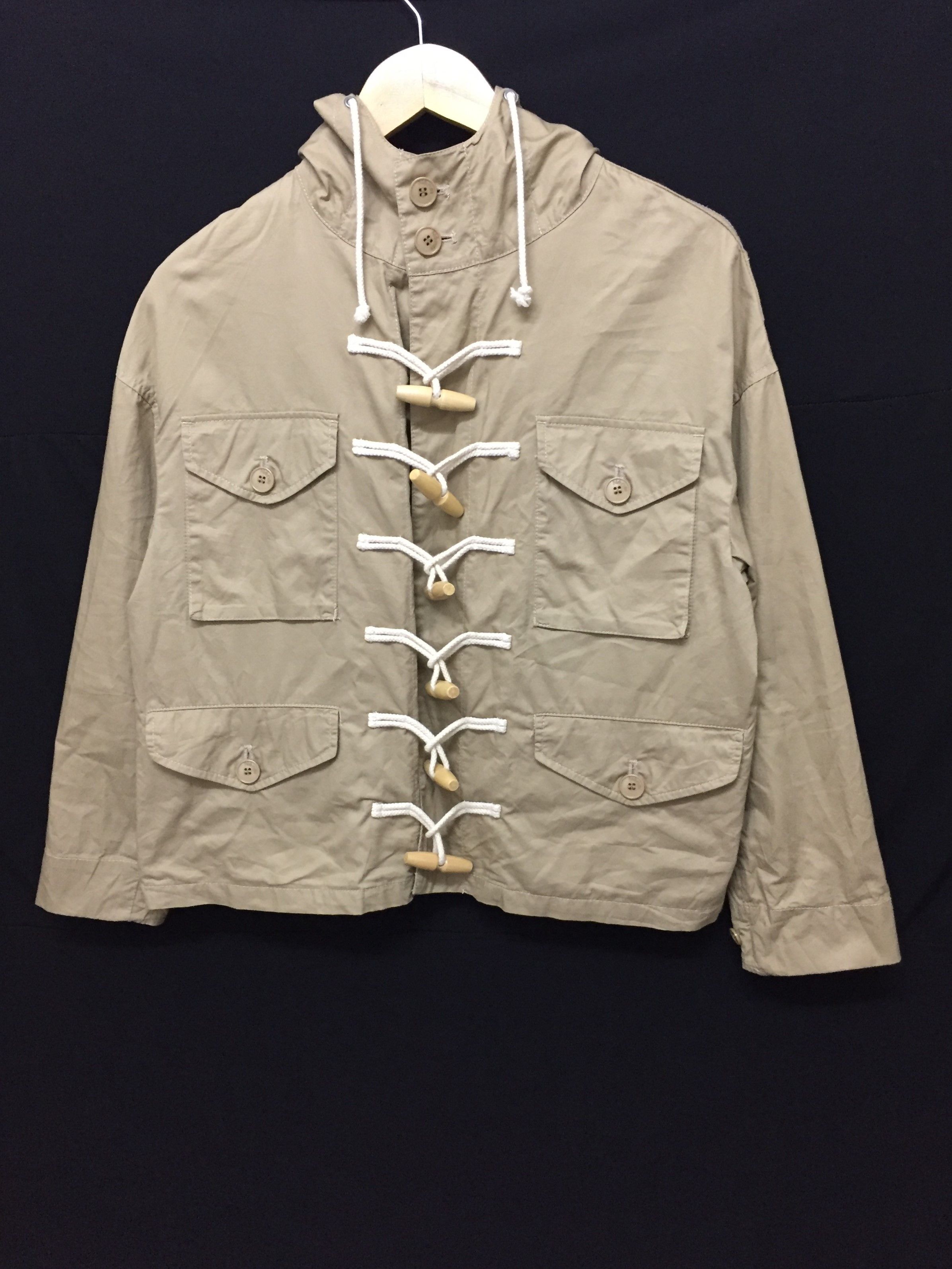 Issey Miyake × Ne-Net × Tsumori Chisato Knot Button Crop Parka Jacket Size S / US 4 / IT 40 - 1 Thumbnail