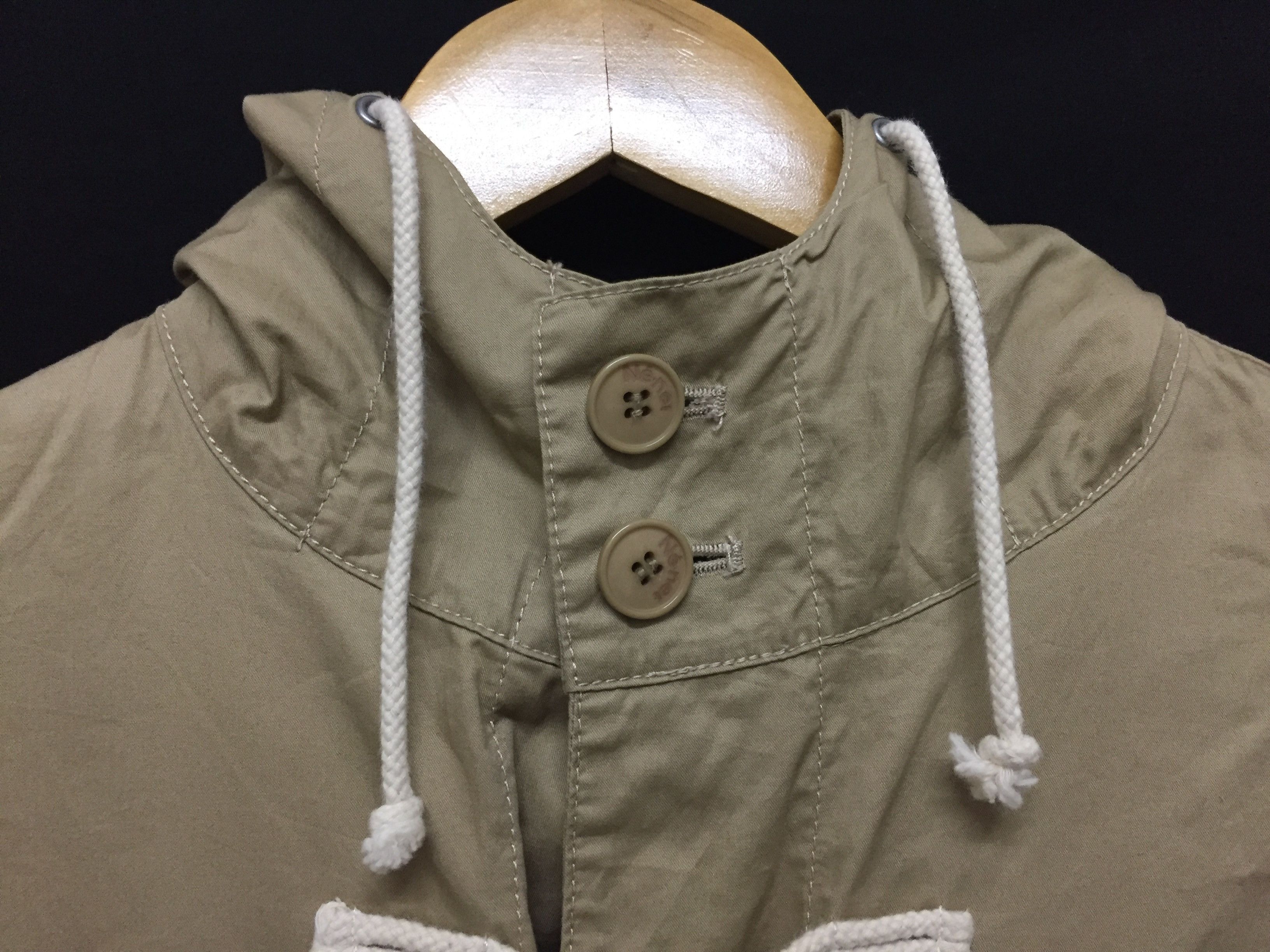 Issey Miyake × Ne-Net × Tsumori Chisato Knot Button Crop Parka Jacket Size S / US 4 / IT 40 - 6 Thumbnail
