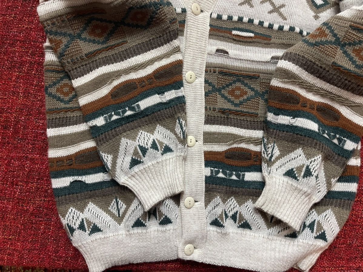 Vintage Vintage 90s coogi style wool cable knit cardigan Size US L / EU 52-54 / 3 - 6 Thumbnail