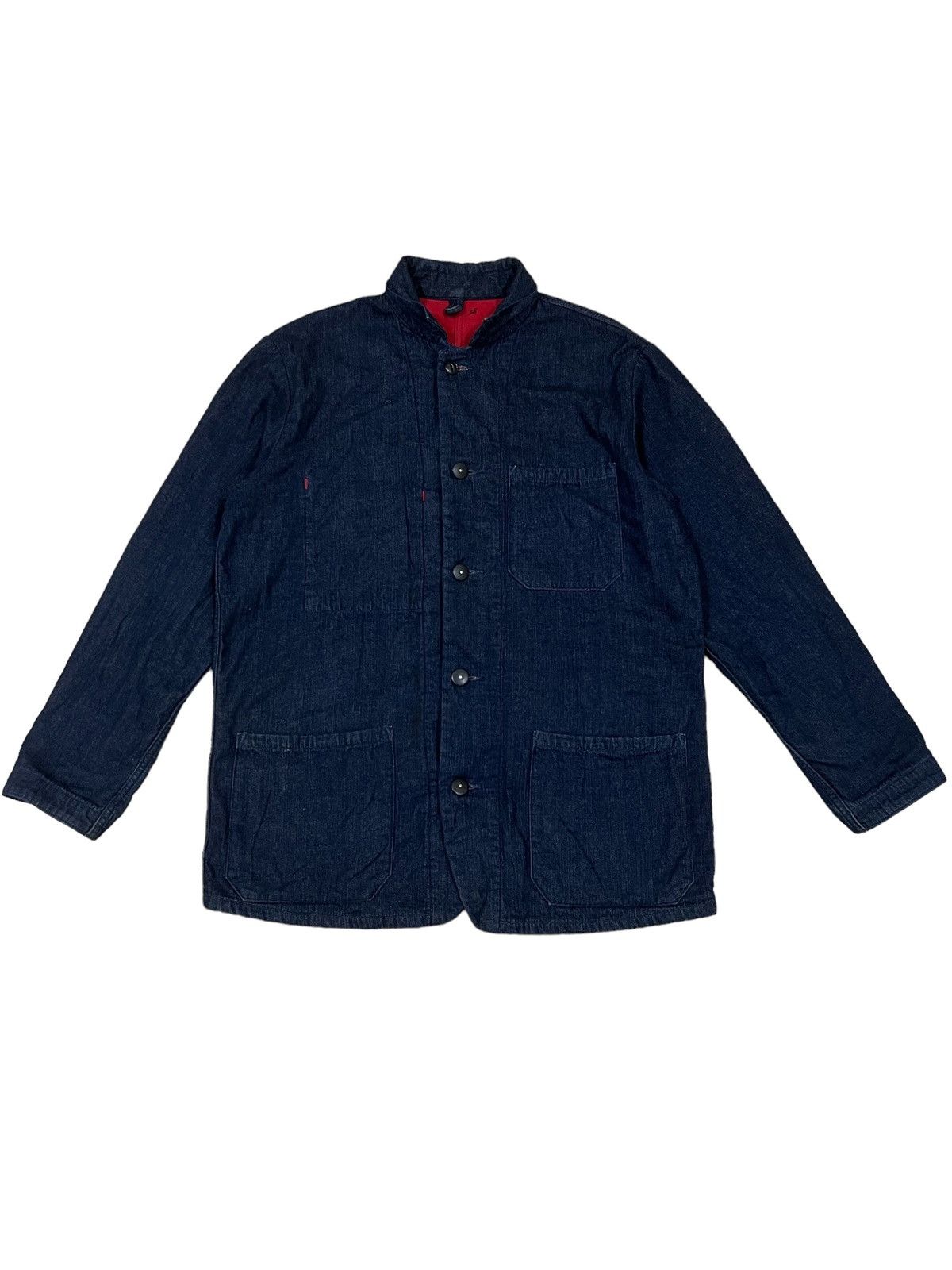 45rpm Indigo Master Eternal Kurashiki 4 Pockets Lined Work Jacket Size US M / EU 48-50 / 2 - 2 Thumbnail