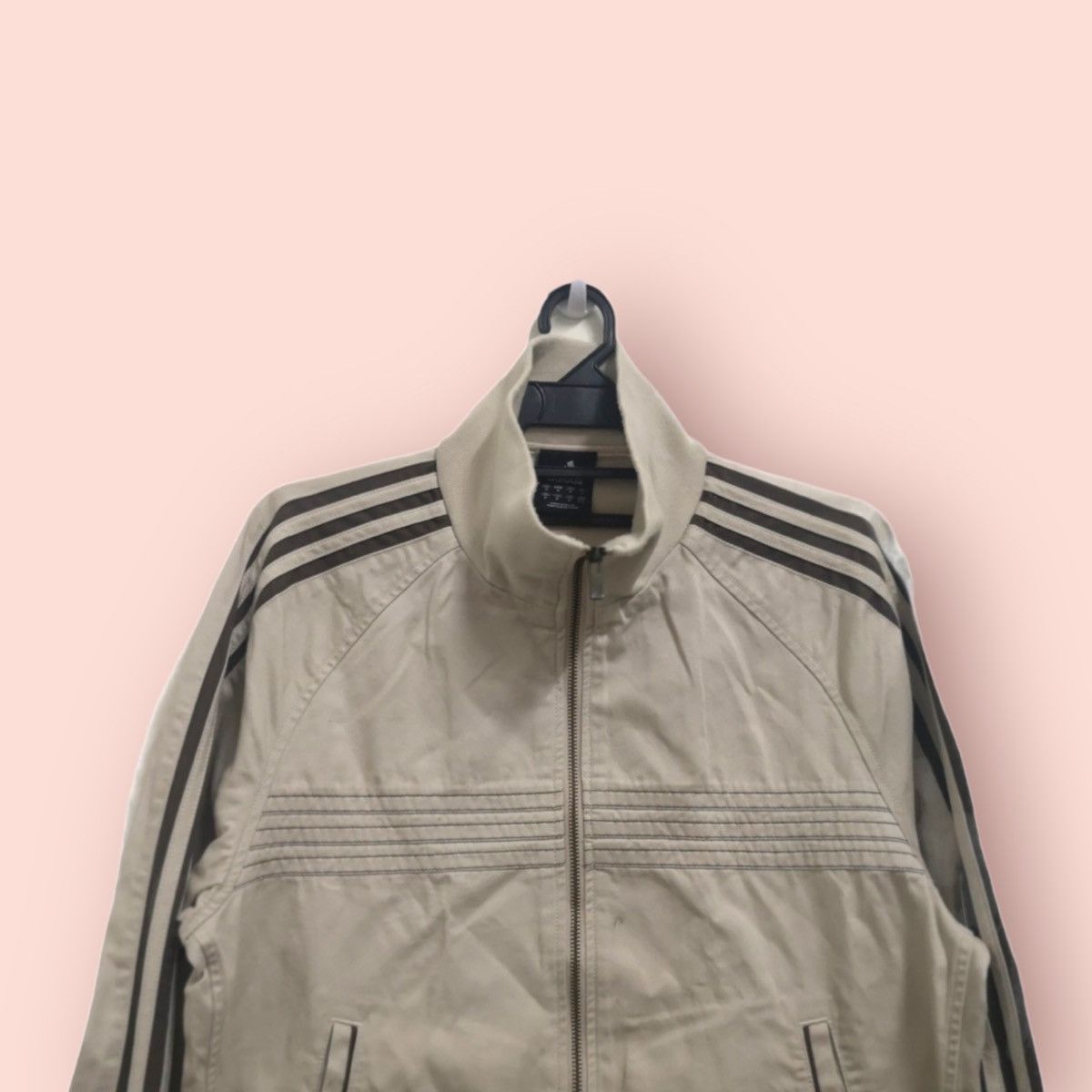 Adidas × Edition Japan × Vintage Y2K ADIDAS 3 STRIPES SPELLOUT CASUAL ZIPPER JACKET Size US M / EU 48-50 / 2 - 5 Thumbnail