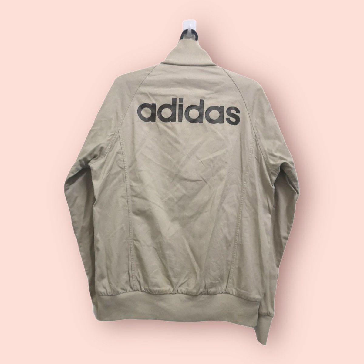 Adidas × Edition Japan × Vintage Y2K ADIDAS 3 STRIPES SPELLOUT CASUAL ZIPPER JACKET Size US M / EU 48-50 / 2 - 3 Thumbnail