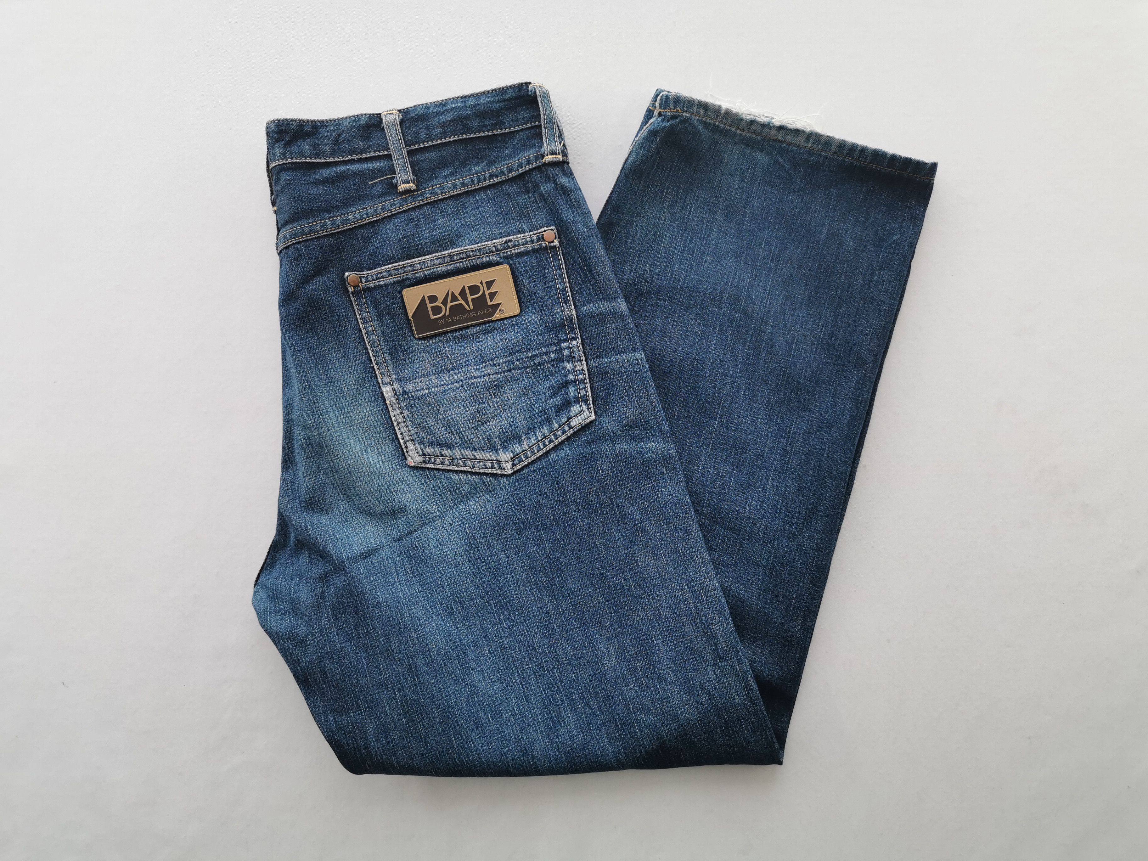 Bape BAPE Denim Jeans Pant Size 33/34x28 Size US 34 / EU 50 - 1 Thumbnail