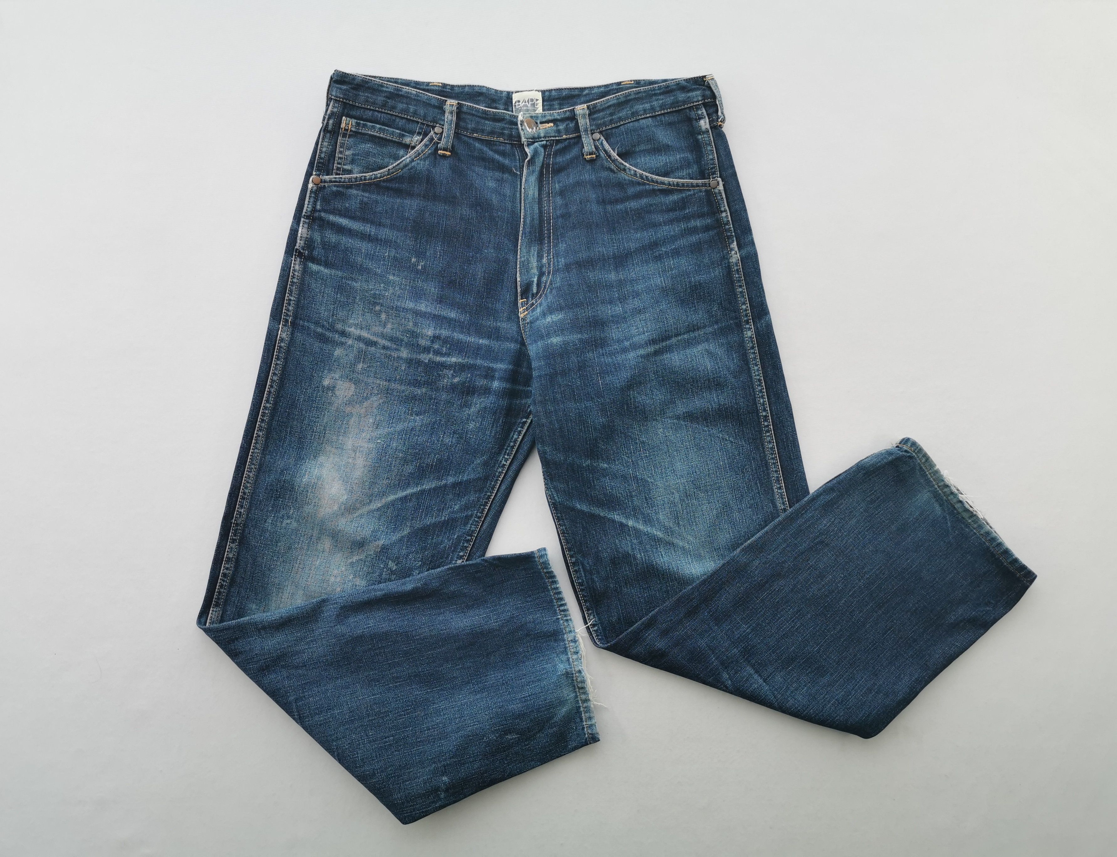 Bape BAPE Denim Jeans Pant Size 33/34x28 Size US 34 / EU 50 - 5 Thumbnail