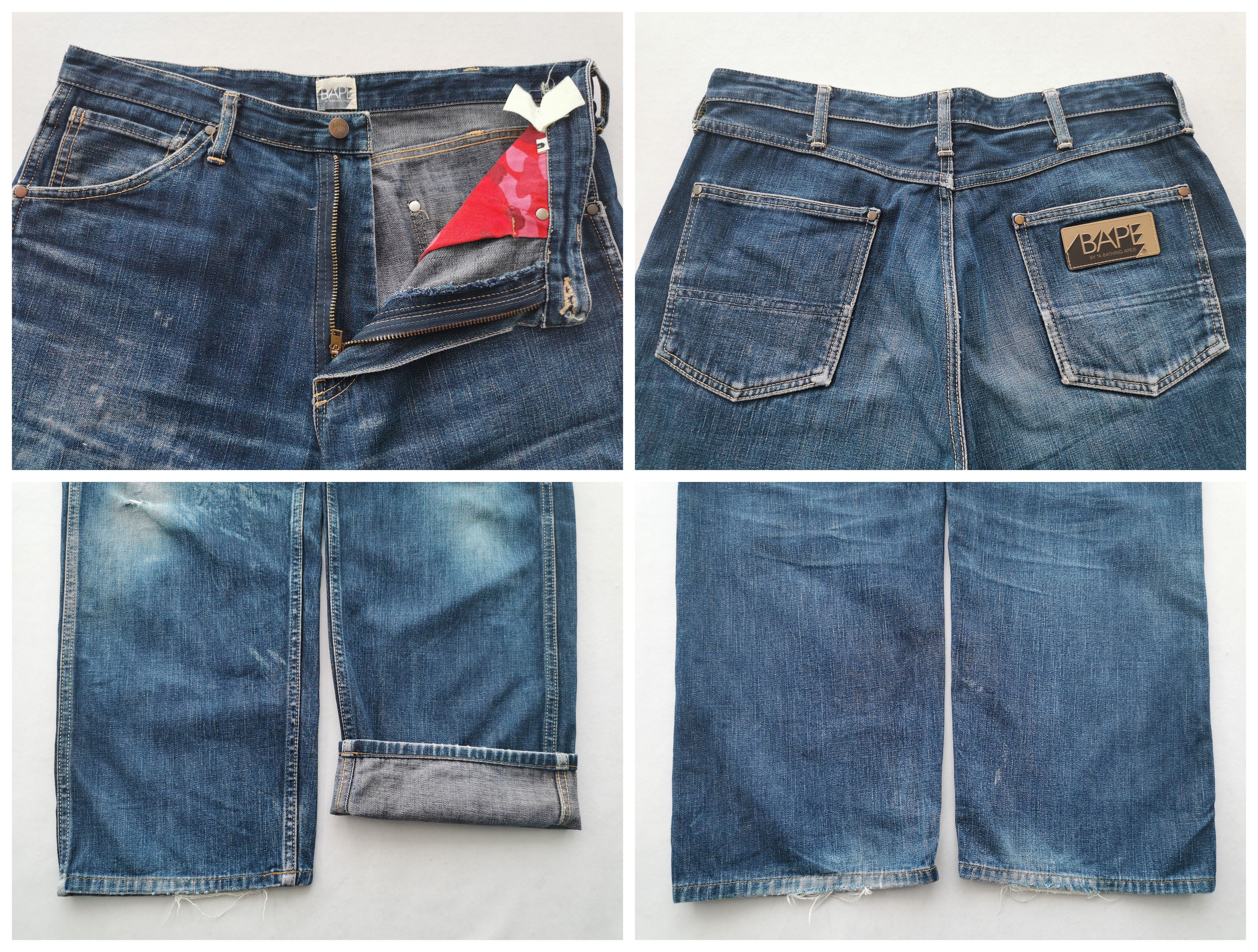 Bape BAPE Denim Jeans Pant Size 33/34x28 Size US 34 / EU 50 - 8 Thumbnail