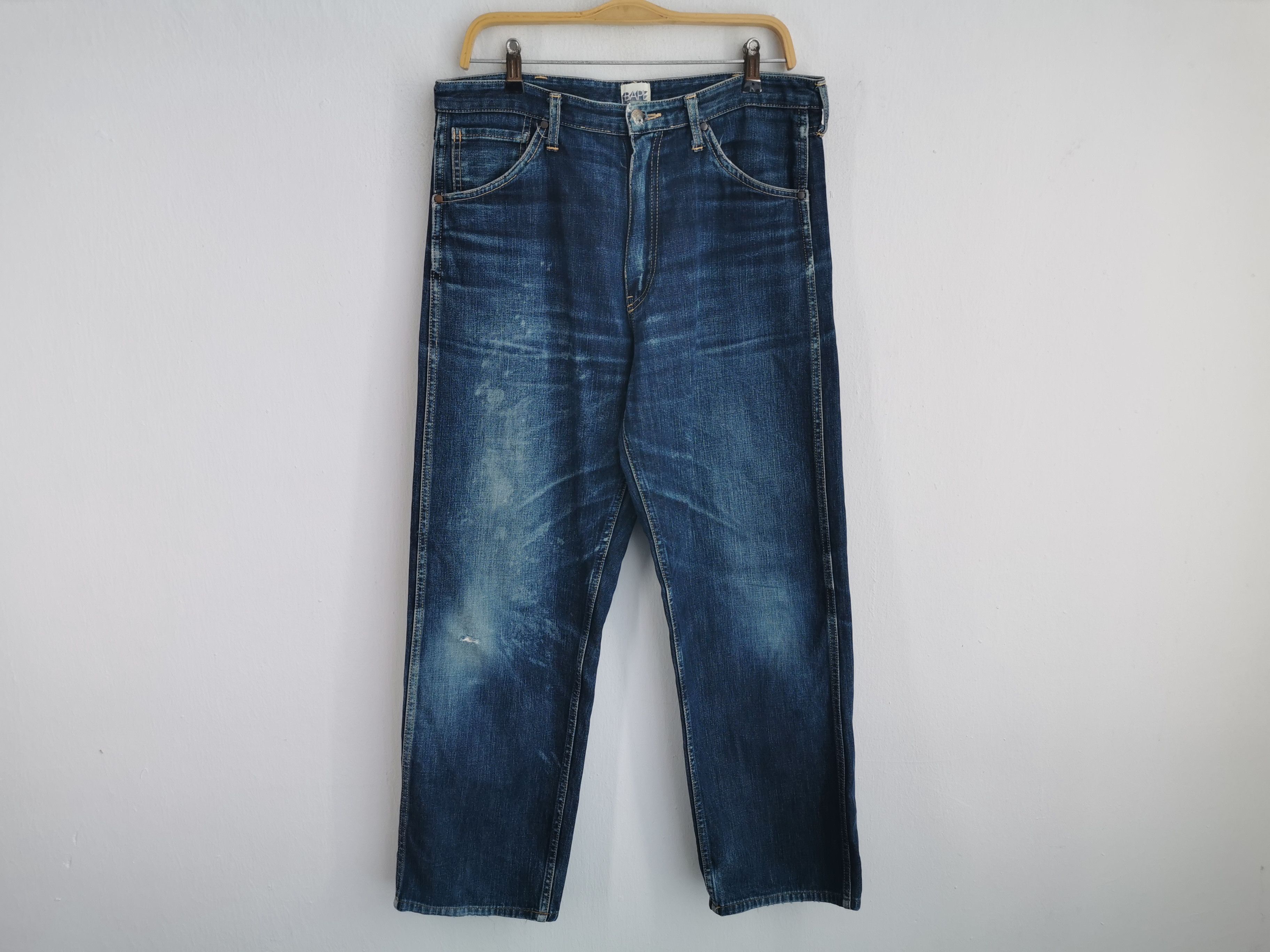 Bape BAPE Denim Jeans Pant Size 33/34x28 Size US 34 / EU 50 - 3 Thumbnail