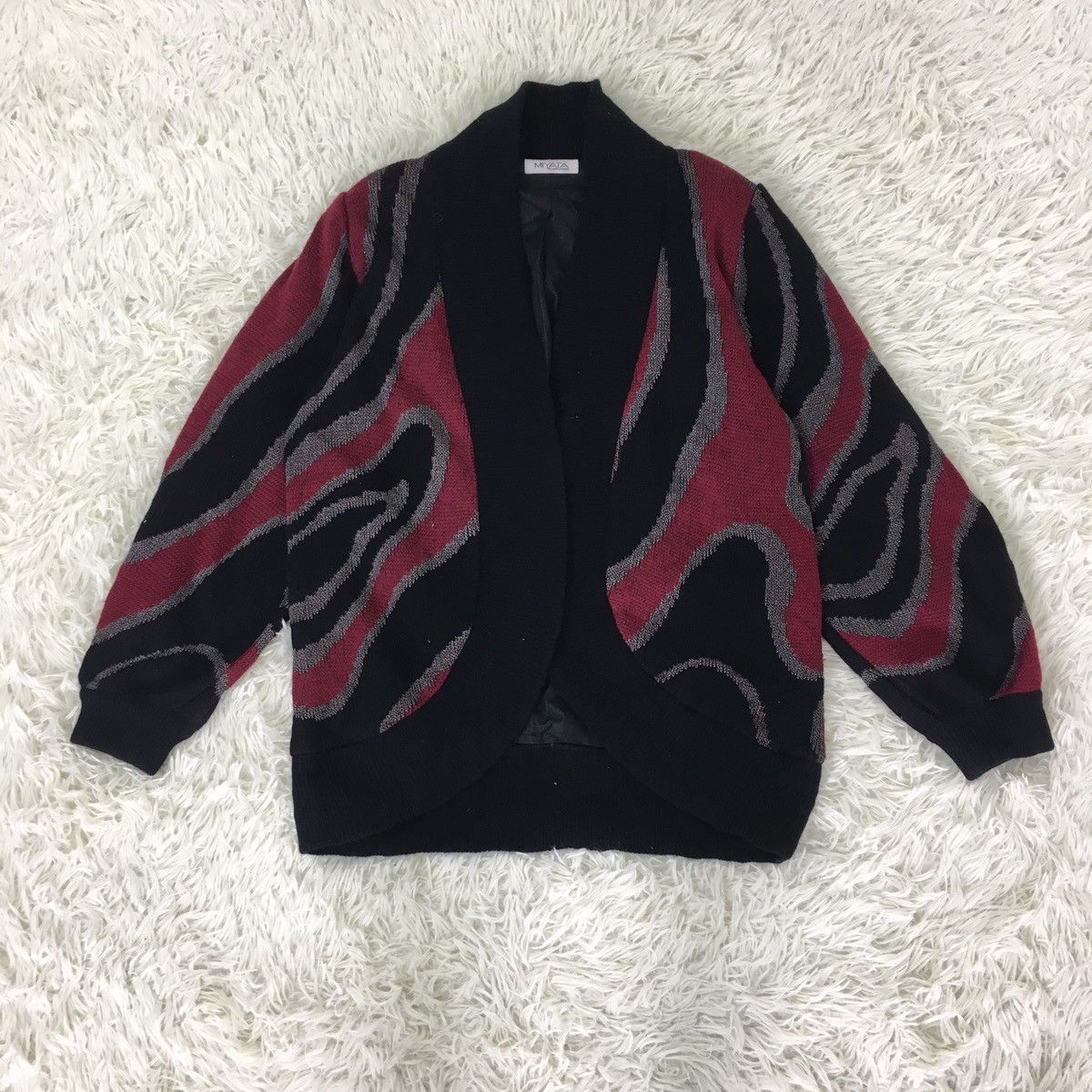 Homespun Knitwear × Japanese Brand Rare Japanese Asymmetric Knit Cardigan Size US M / EU 48-50 / 2 - 2 Thumbnail