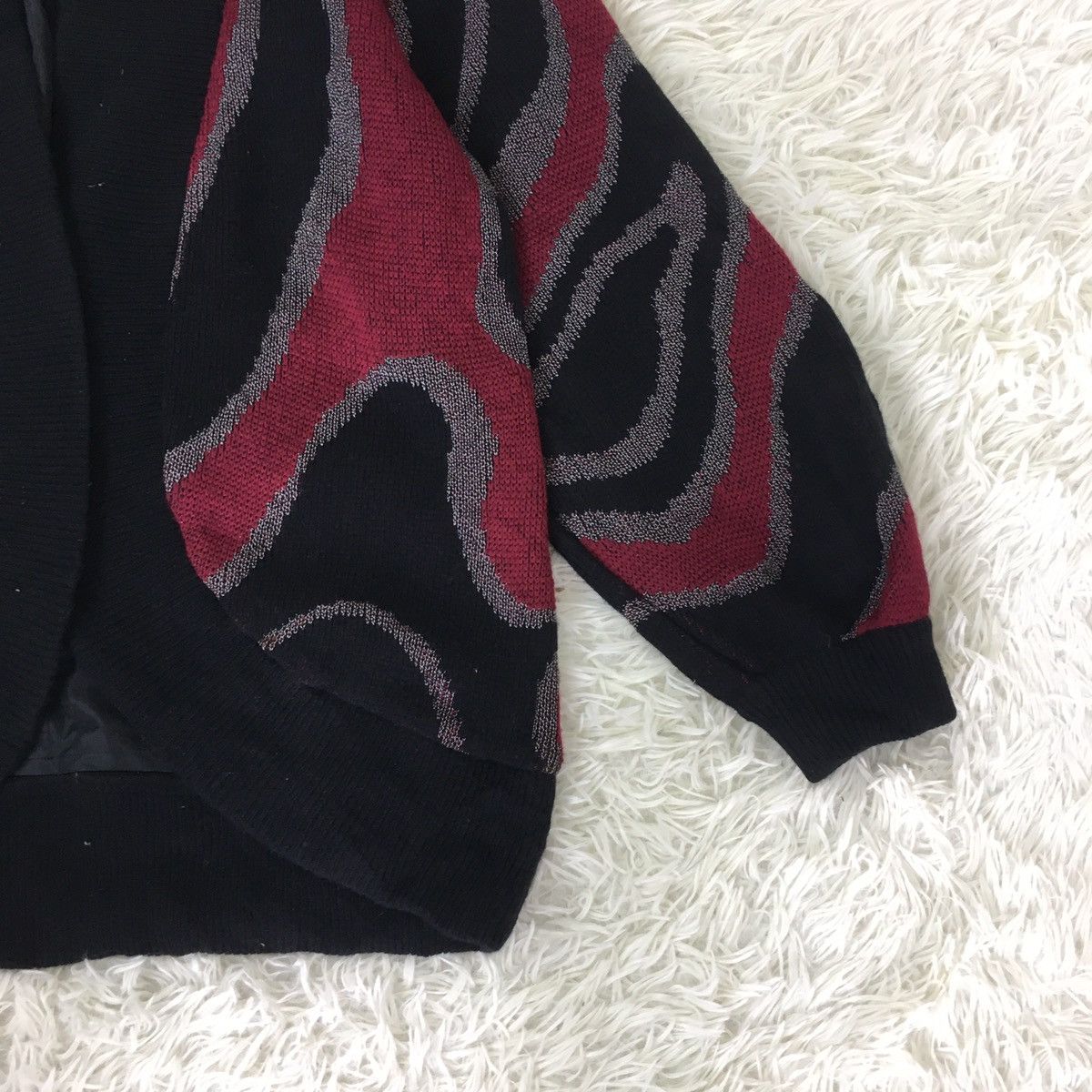 Homespun Knitwear × Japanese Brand Rare Japanese Asymmetric Knit Cardigan Size US M / EU 48-50 / 2 - 4 Thumbnail