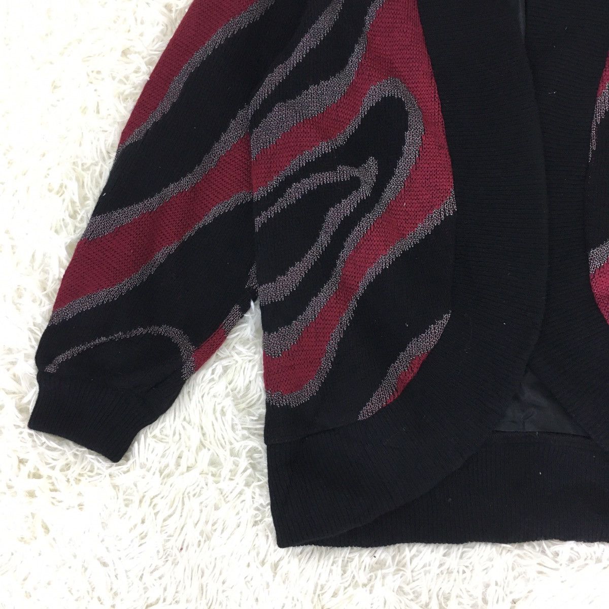 Homespun Knitwear × Japanese Brand Rare Japanese Asymmetric Knit Cardigan Size US M / EU 48-50 / 2 - 3 Thumbnail