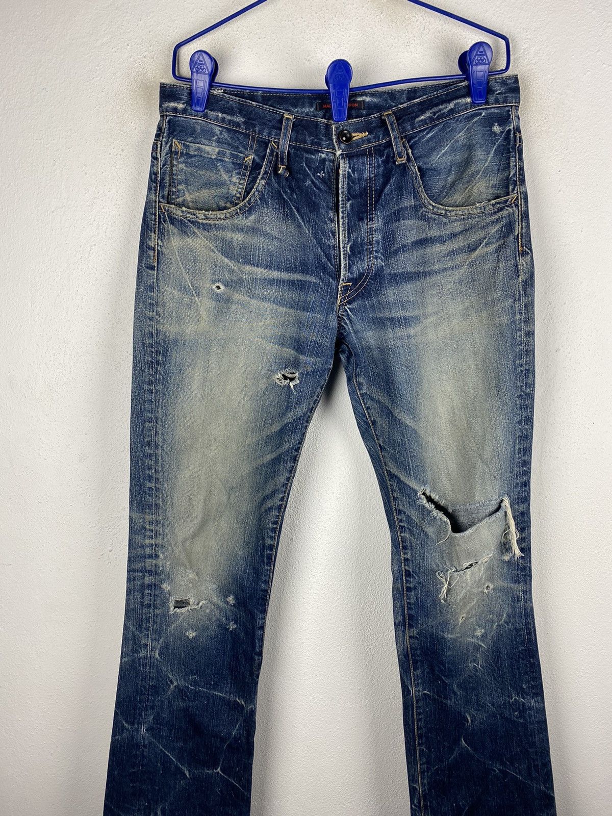 Japanese Brand Blue Way Modern Vintage Jeans Distressed Style Size US 32 / EU 48 - 4 Thumbnail