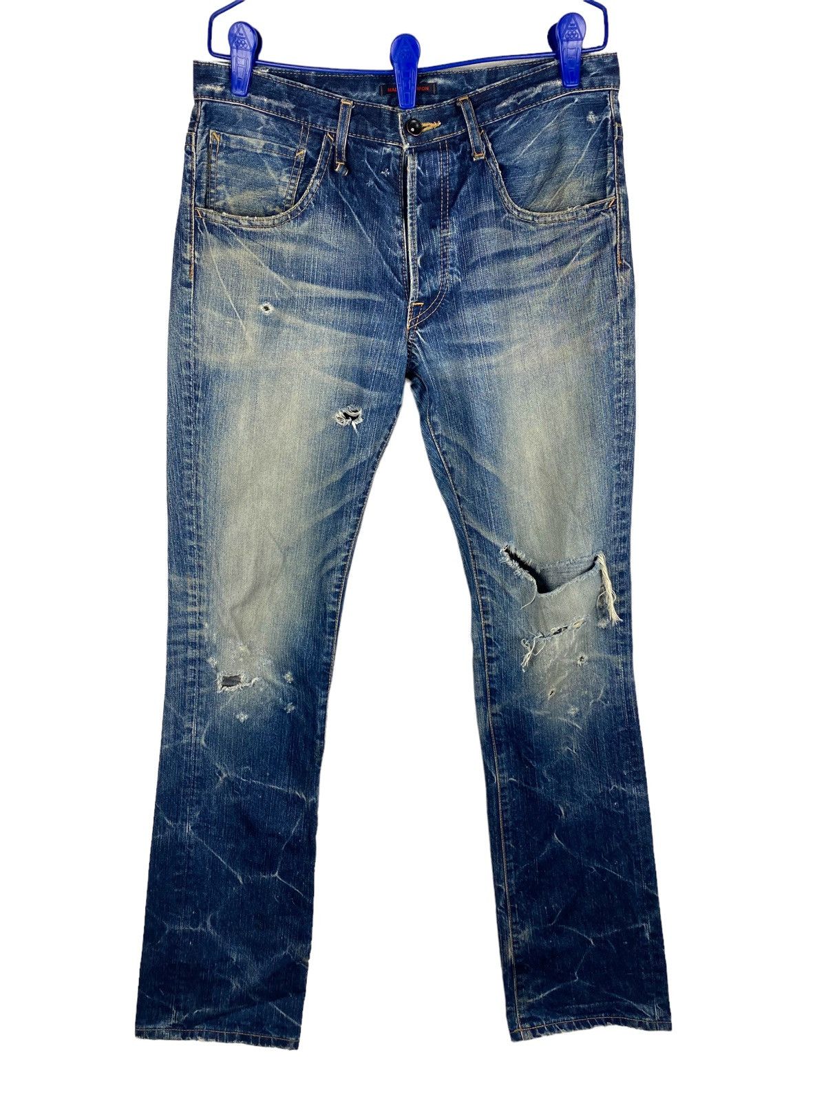 Japanese Brand Blue Way Modern Vintage Jeans Distressed Style Size US 32 / EU 48 - 1 Thumbnail