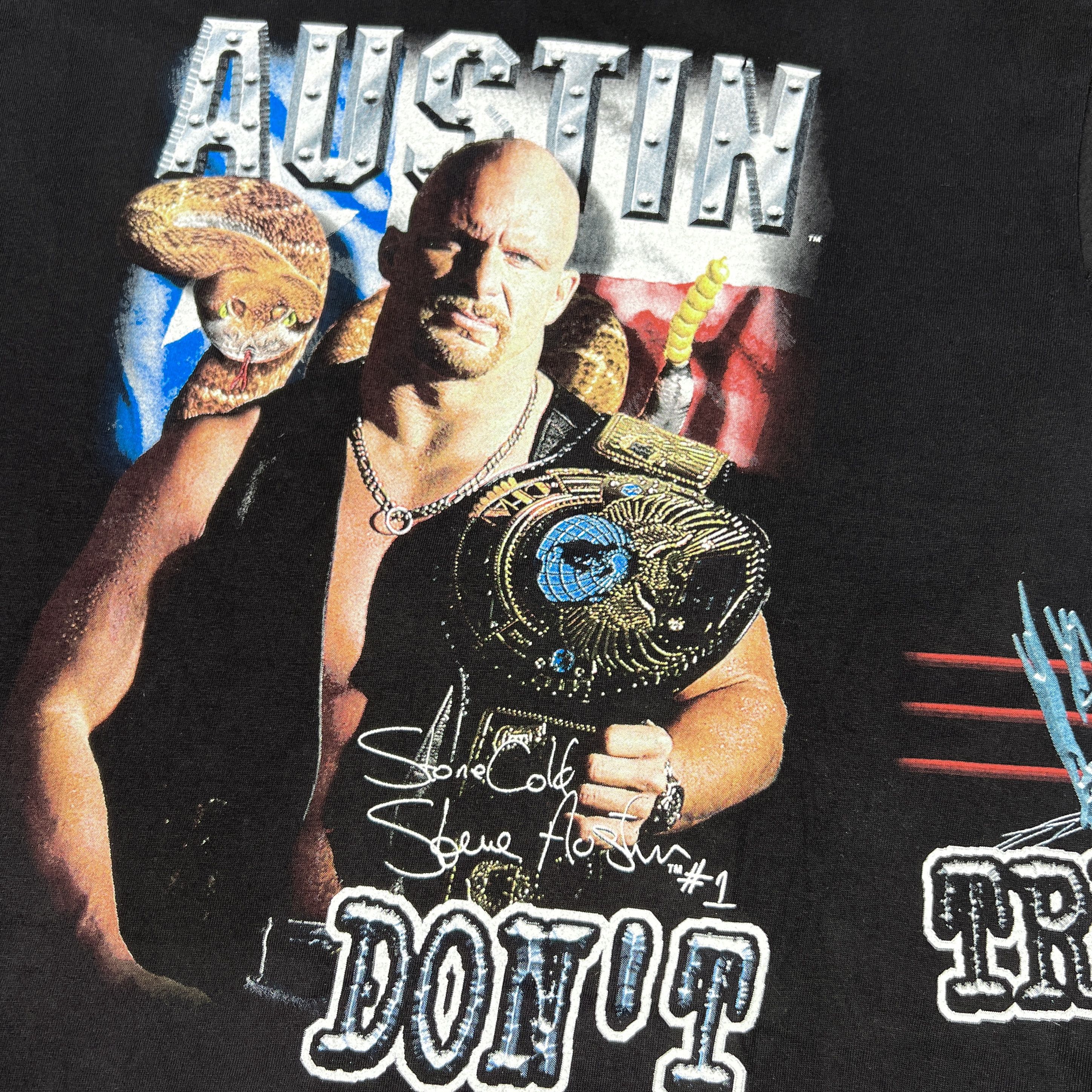 Vintage Vintage 1999 Stone Cold ‘Don’t Trust Anybody!’ Promo T Shirt Size US S / EU 44-46 / 1 - 4 Thumbnail