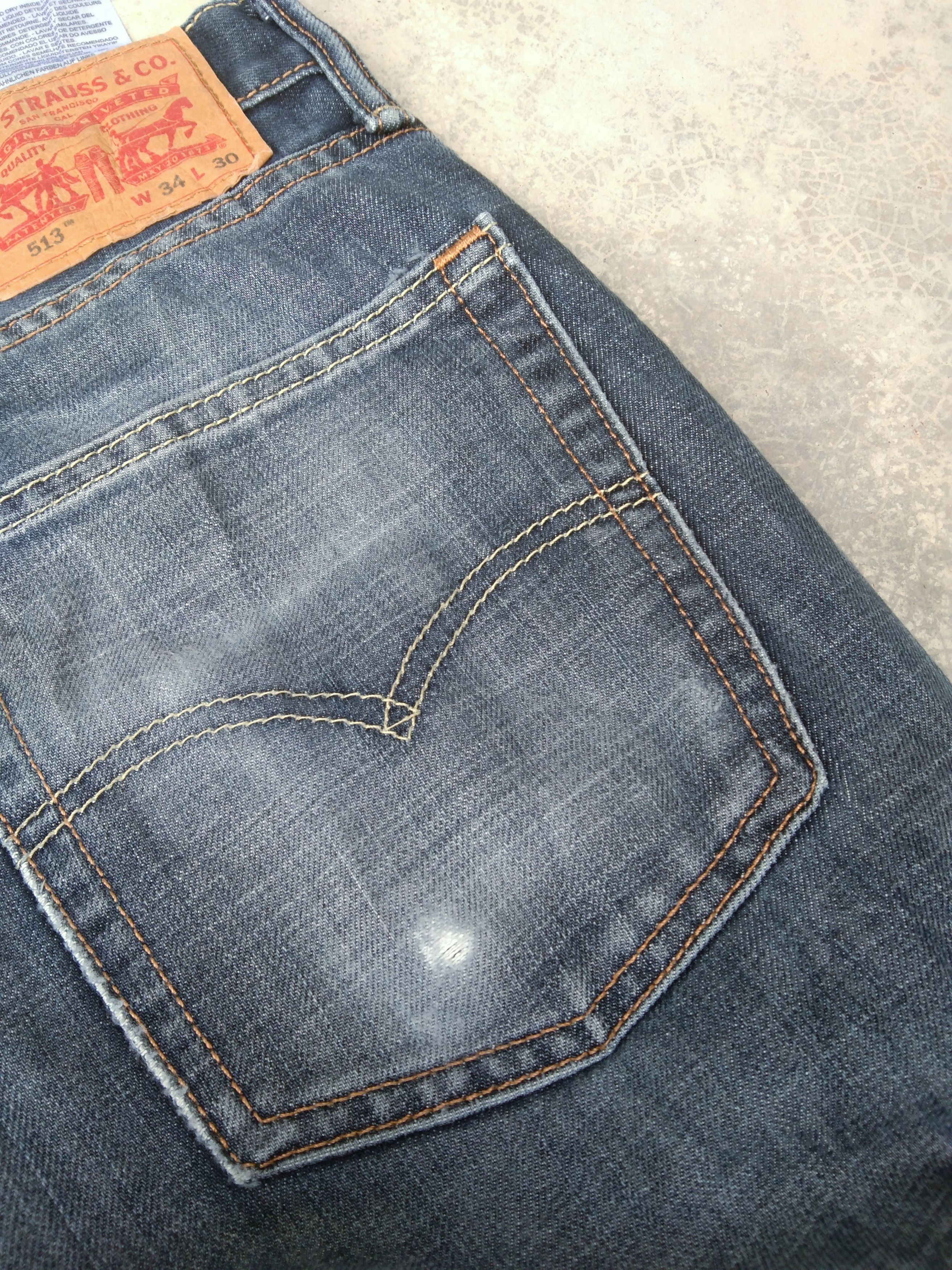 Levi's Vintage Levi's Jeans 513 Faded Blue Distressed Denim 34x29 Size US 34 / EU 50 - 3 Thumbnail