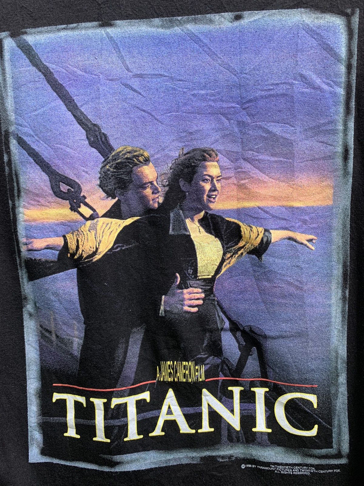 Vintage Vintage 90s.. Titanic Movie Promo T Shirt Size US L / EU 52-54 / 3 - 9 Thumbnail