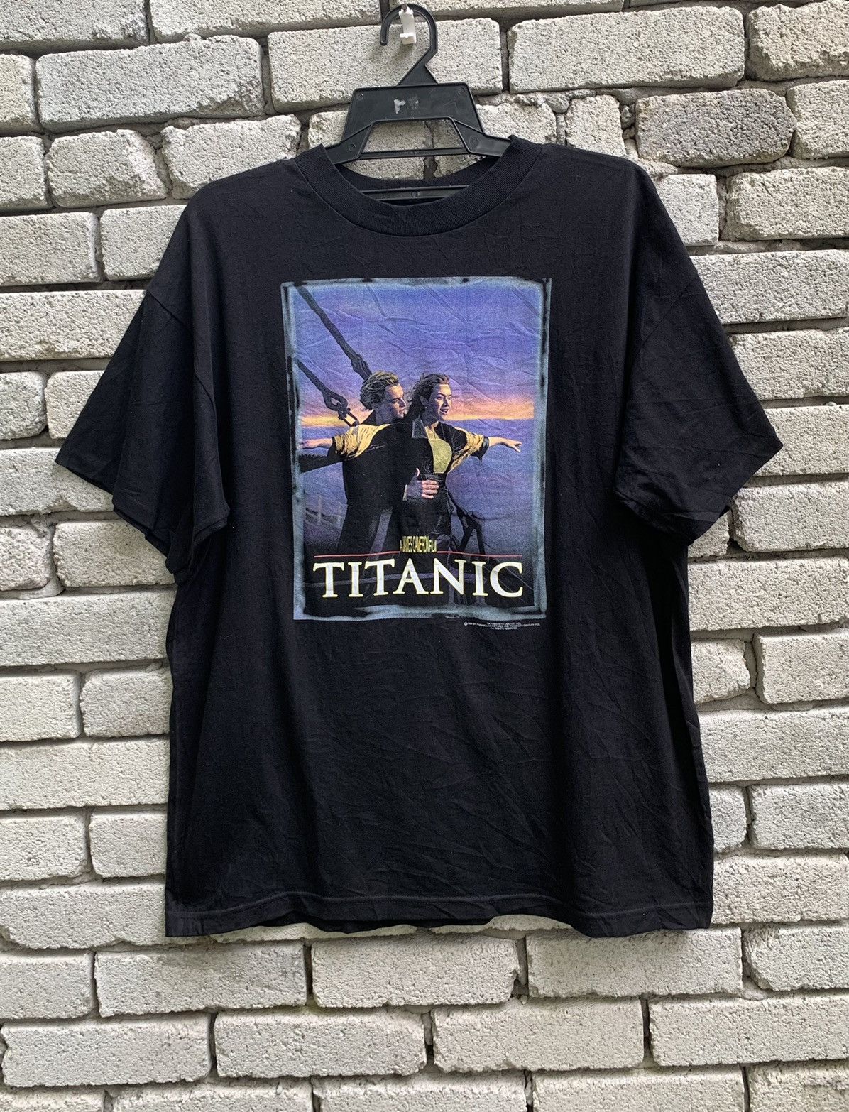Vintage Vintage 90s.. Titanic Movie Promo T Shirt Size US L / EU 52-54 / 3 - 3 Thumbnail
