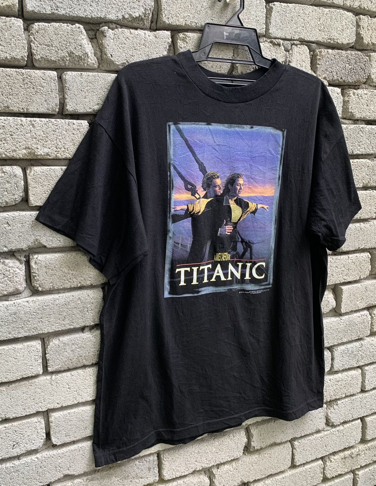 Vintage Vintage 90s.. Titanic Movie Promo T Shirt Size US L / EU 52-54 / 3 - 4 Thumbnail