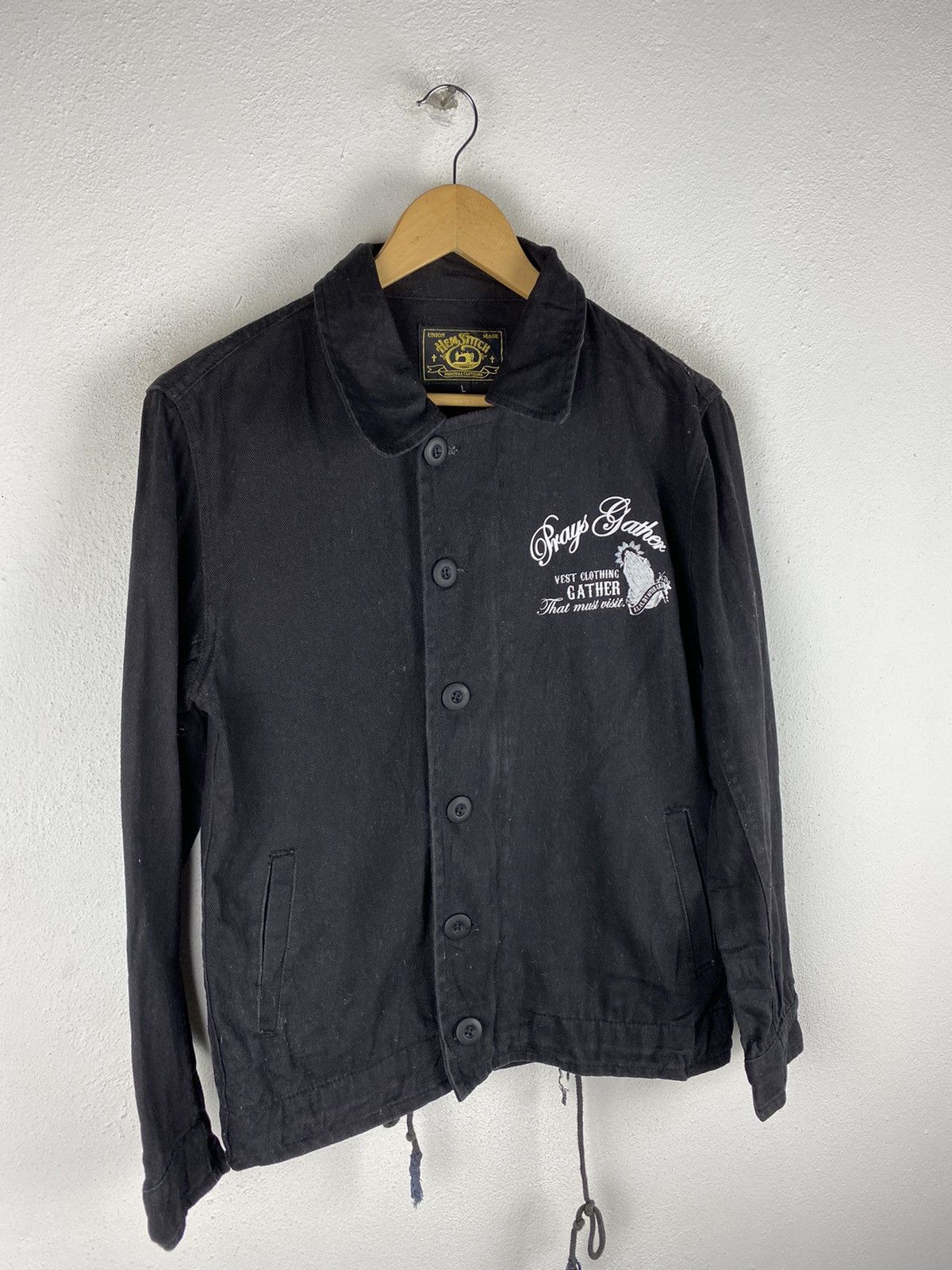 Japanese Brand 🔥SALE🔥WACKO MARIA INSPIRED DESIGN BY HEM STITCH Size US L / EU 52-54 / 3 - 4 Thumbnail