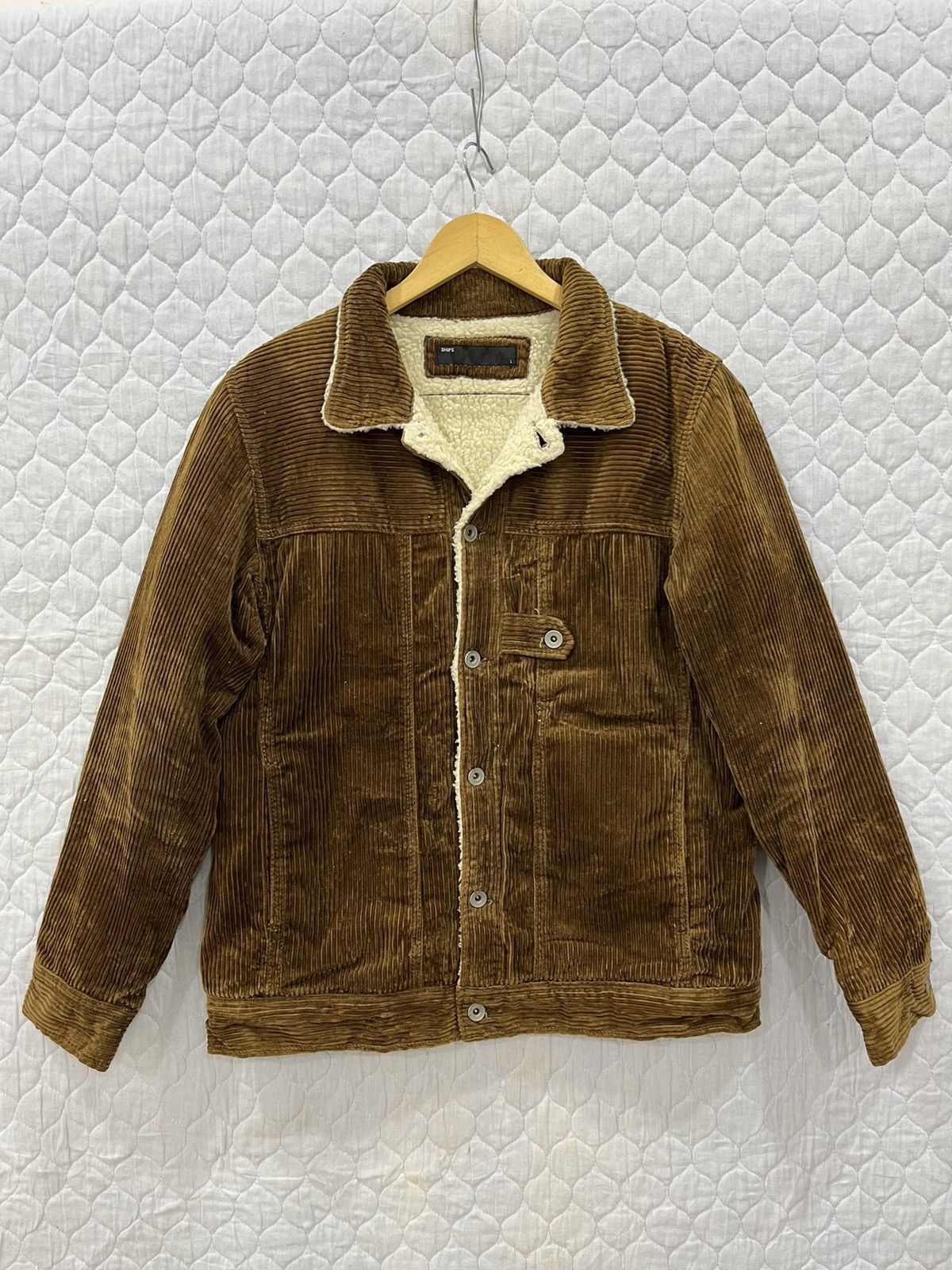 P. SHIPS HYPEBEAST CORDUROY SHERPA JACKET