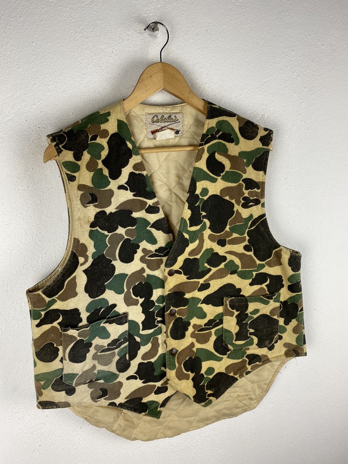 Cabelas × Hunter 🔥SALE🔥 VINTAGE CABELAS CAMOUFLAGE HUNTER VEST Size US L / EU 52-54 / 3 - 3 Thumbnail