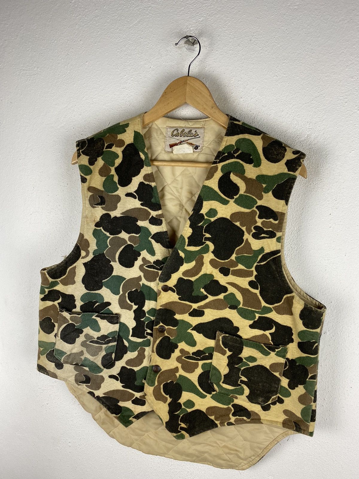 Cabelas × Hunter 🔥SALE🔥 VINTAGE CABELAS CAMOUFLAGE HUNTER VEST Size US L / EU 52-54 / 3 - 4 Thumbnail