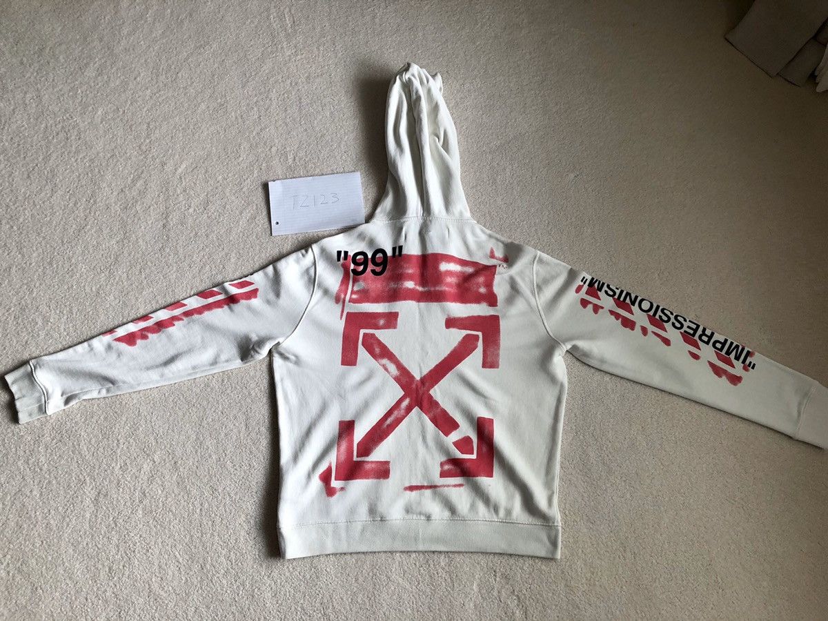 Off-White Off White Impressionism Hoodie Size US XL / EU 56 / 4 - 2 Thumbnail
