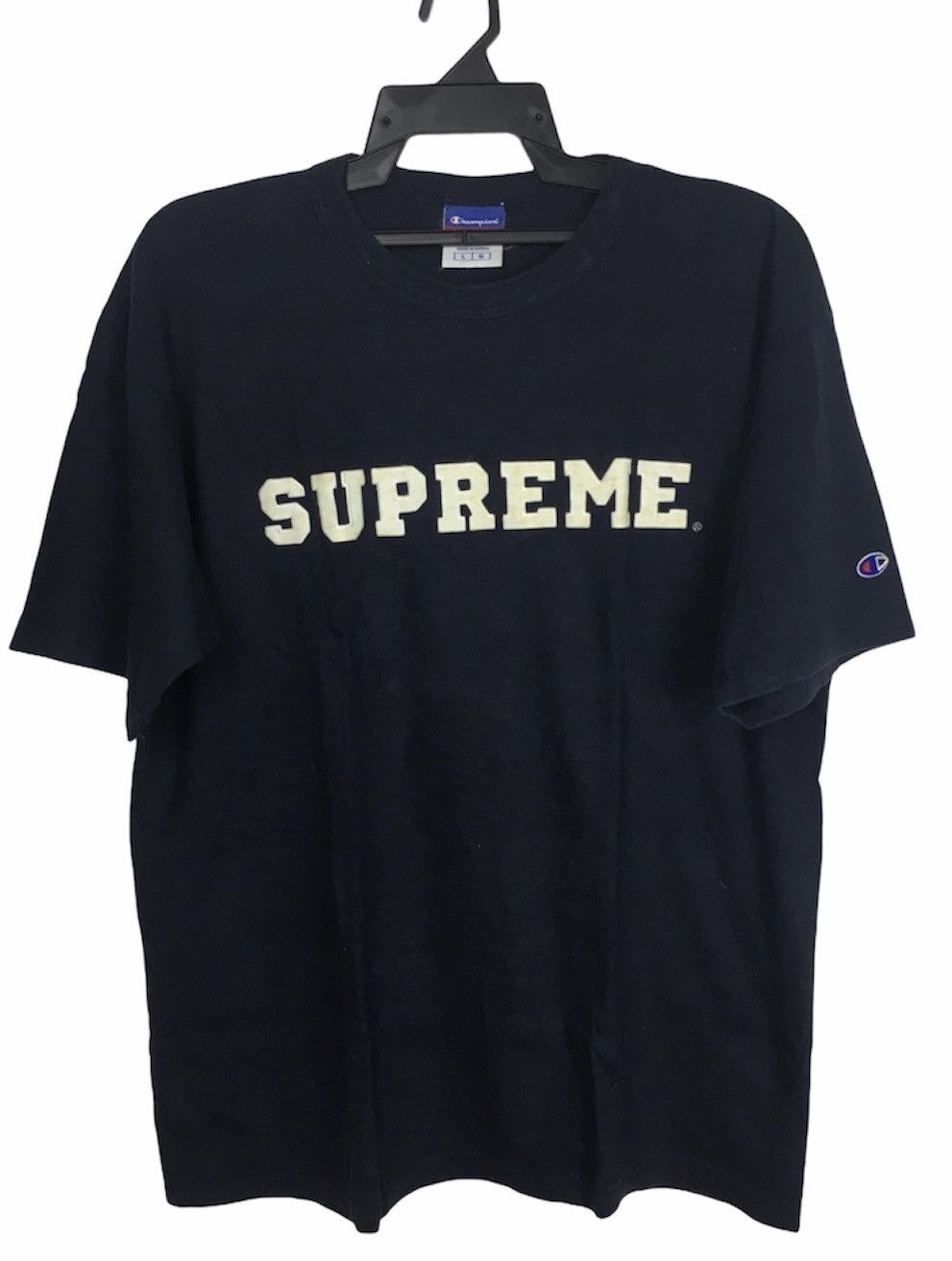 VINTAGE SUPREME x CHAMPION EMBROIDERED LOGO RARE COLLECTION