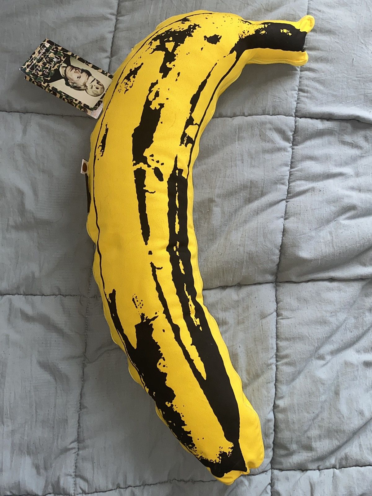 Pre-owned Andy Warhol X Bape Andy Worhol X Medicom Banana Pillow In Yellow