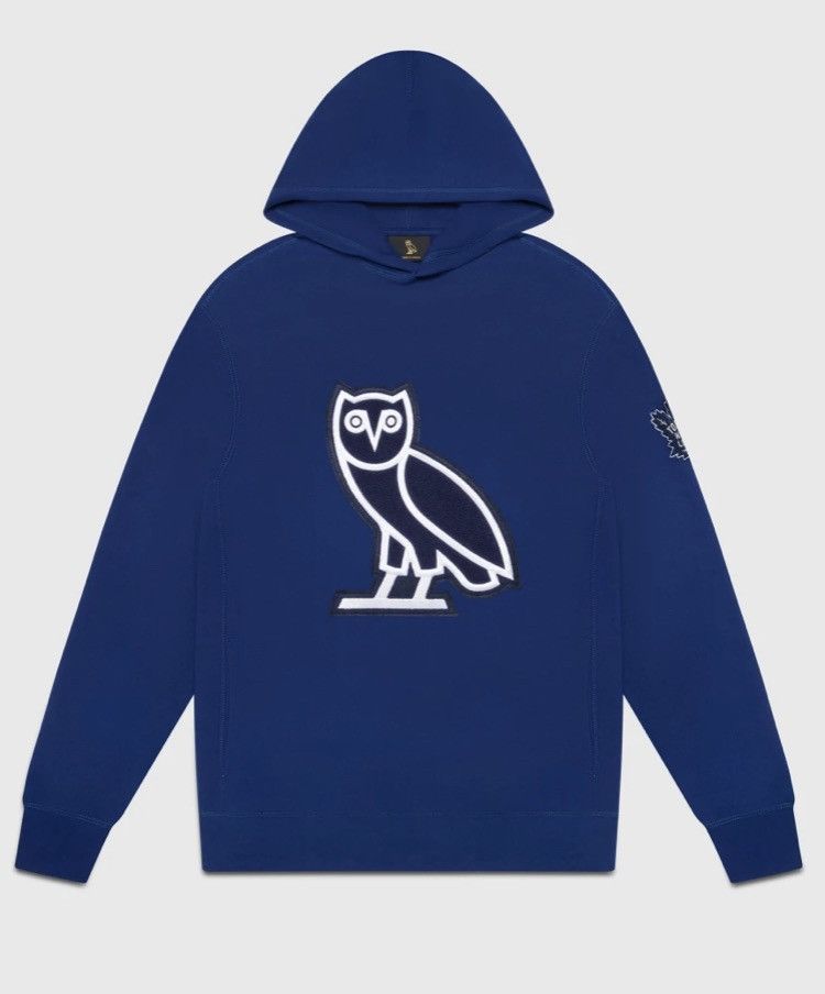 OVO X Toronto Maple Leafs Chenille OG Owl Hoodie October's