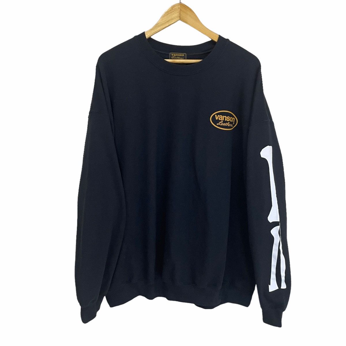 Seditionaries × Vanson Leathers 💥 MEGARARE VANSON SKULL SKELETON CREWNECK Size US XXL / EU 58 / 5 - 1 Thumbnail