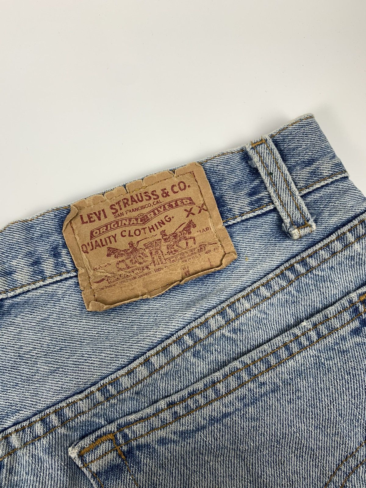 Levi's × Vintage Vintage 90s Levis 501 Distressed & Statement Denim Jeans Size US 30 / EU 46 - 18 Thumbnail