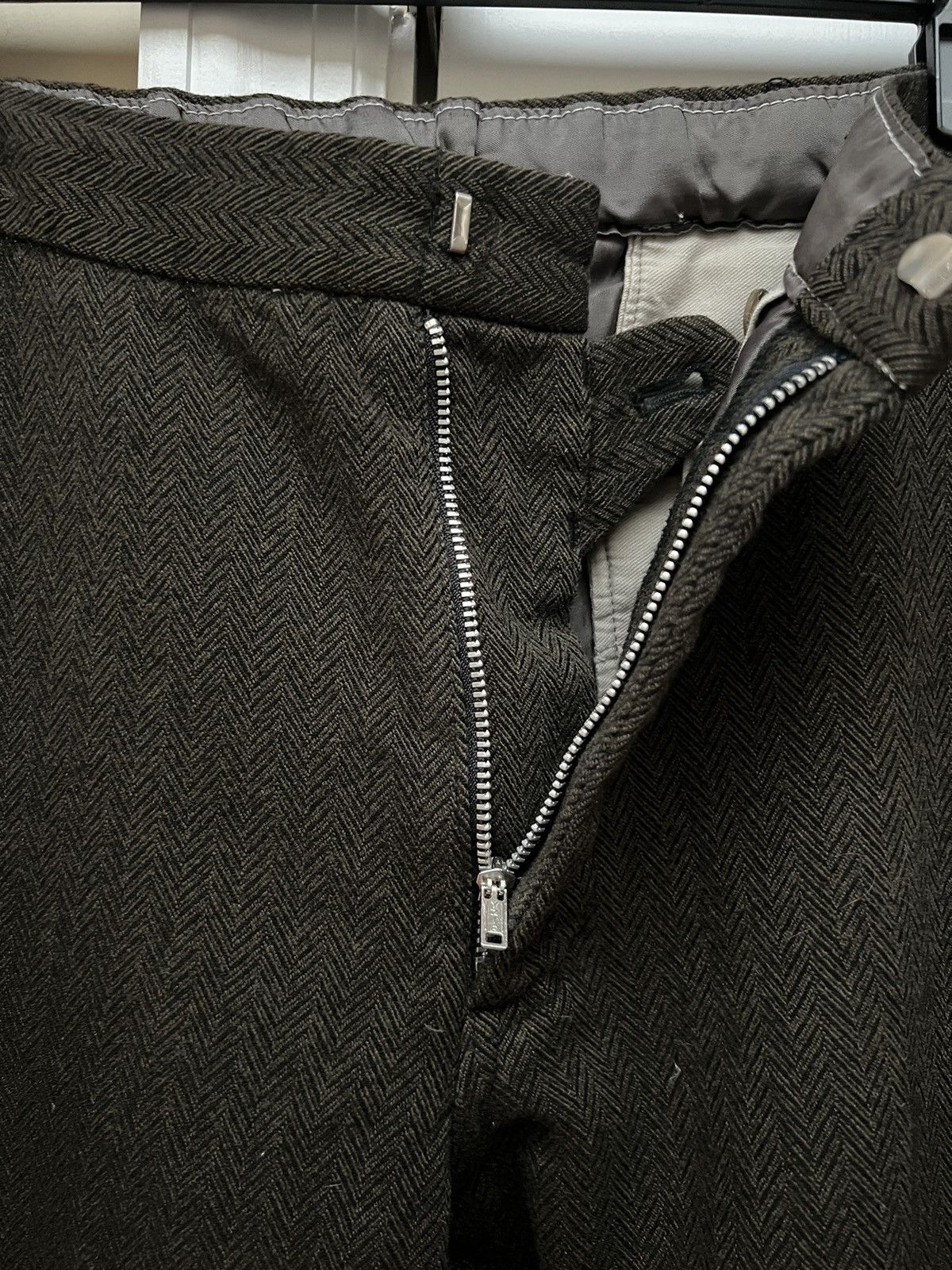 Comme Des Garcons AD1999 Wool Herringbone Brown / Grey Pants