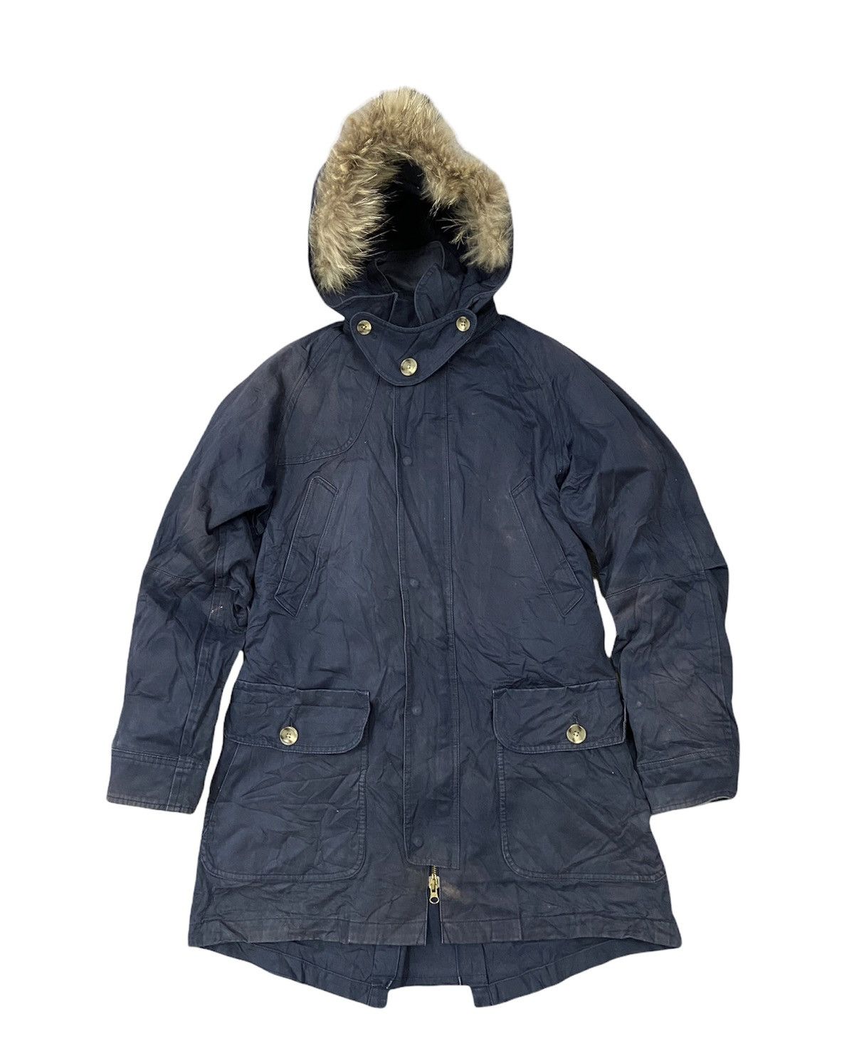image of Boycott Fur Heavy Jacket in Dark Blue, Men's (Size Medium)