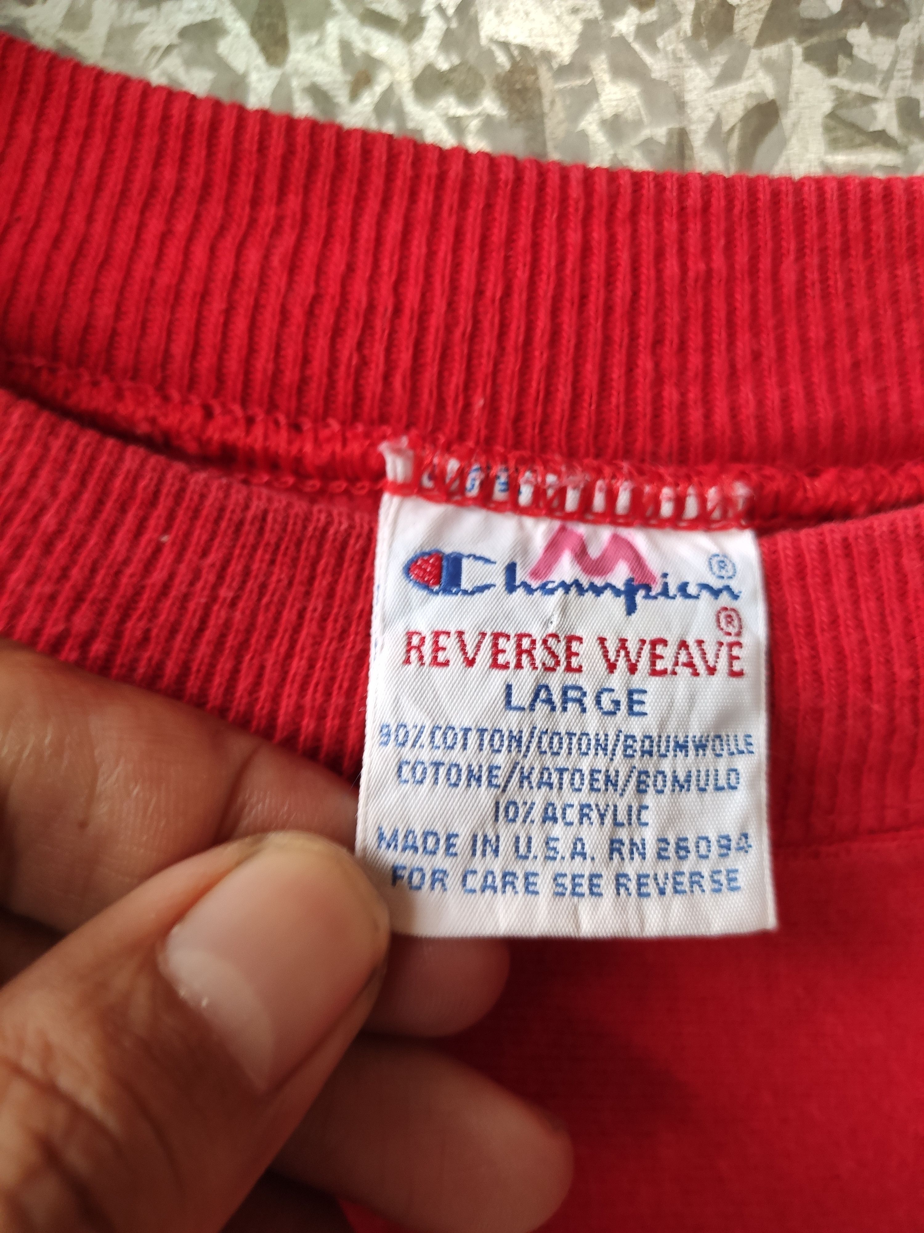 Champion Vtg Champion sweatshirt distressed Champion reverse weave Size US L / EU 52-54 / 3 - 4 Thumbnail
