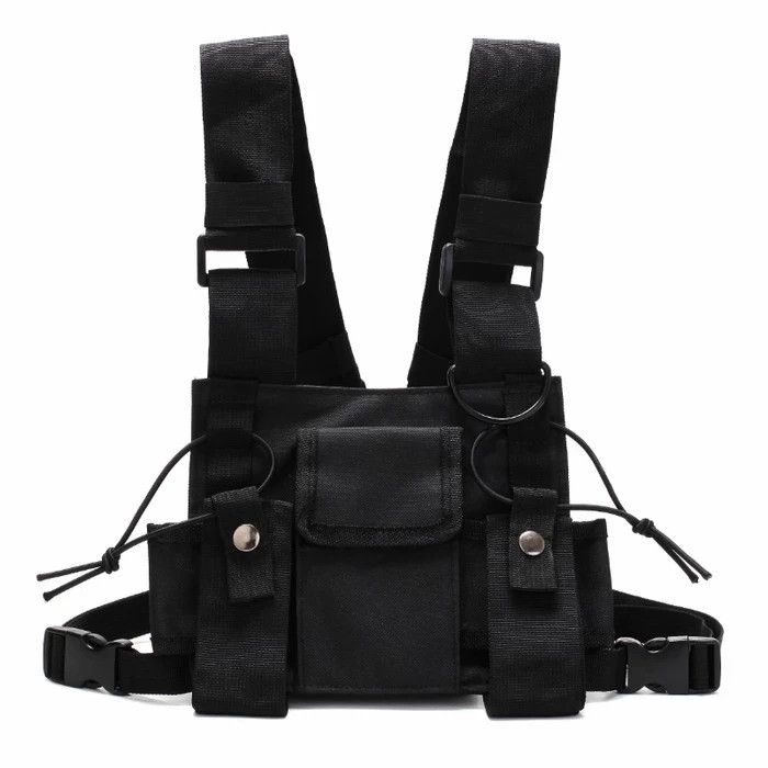Vintage Black Tactical Military Chest Rig Shoulder Bag Utility Vest Size US L / EU 52-54 / 3 - 1 Preview