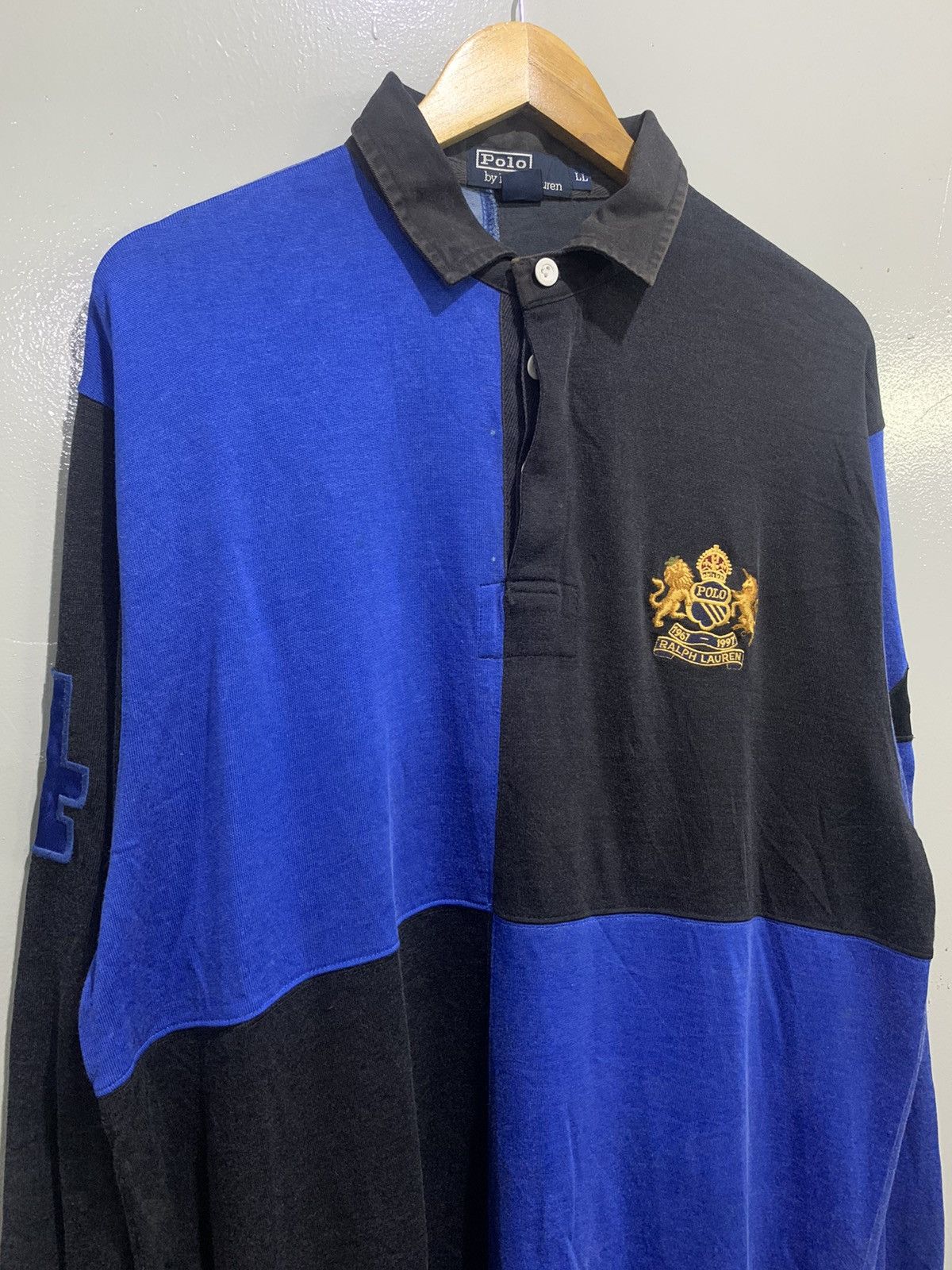 Polo Ralph Lauren Polo Ralph Lauren Rayon Rugby Shirt Size US XL / EU 56 / 4 - 3 Thumbnail