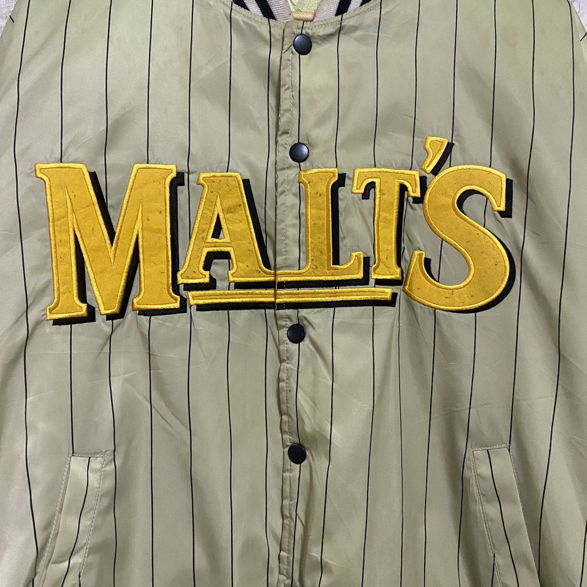 Vintage Vintage MALT'S BEER Bomber Jacket Reversible Size US L / EU 52-54 / 3 - 18 Thumbnail
