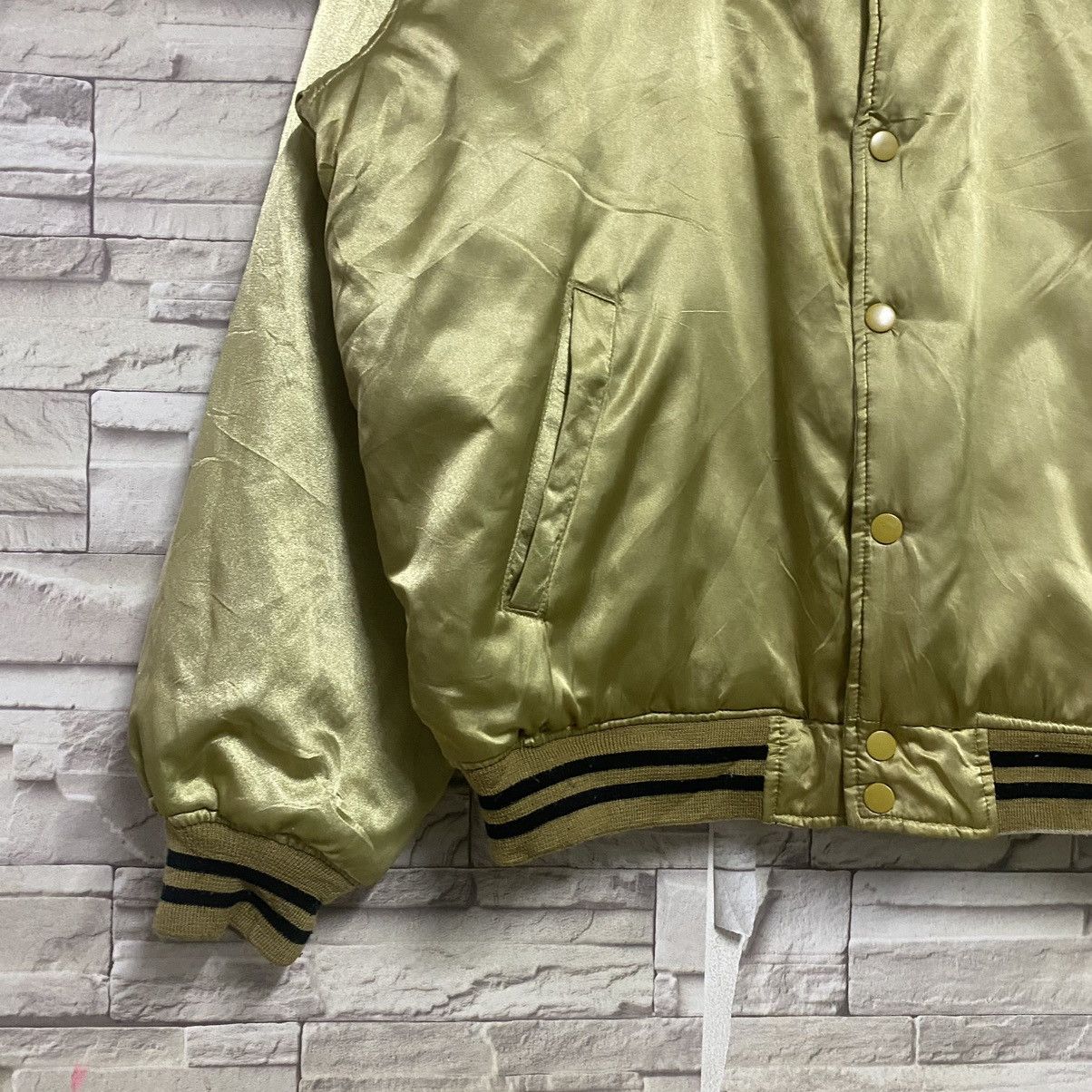Vintage Vintage MALT'S BEER Bomber Jacket Reversible Size US L / EU 52-54 / 3 - 8 Thumbnail